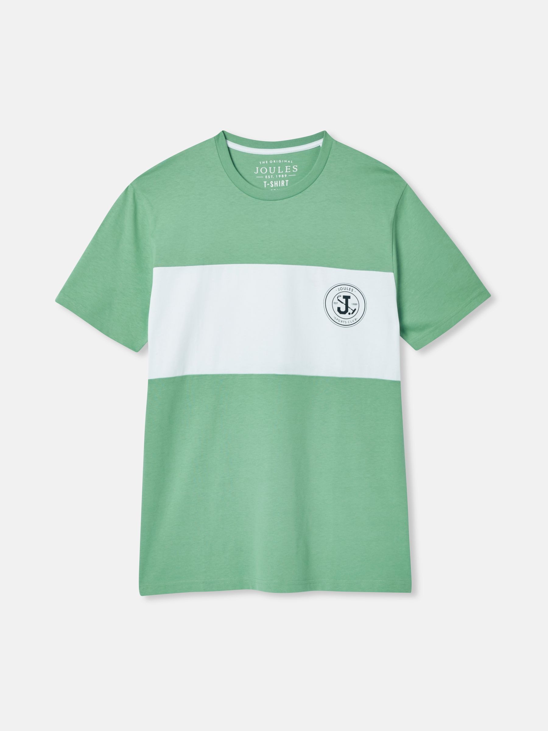 Denton Green Colourblock Jersey Crew Neck T-Shirt - Image 6 of 6