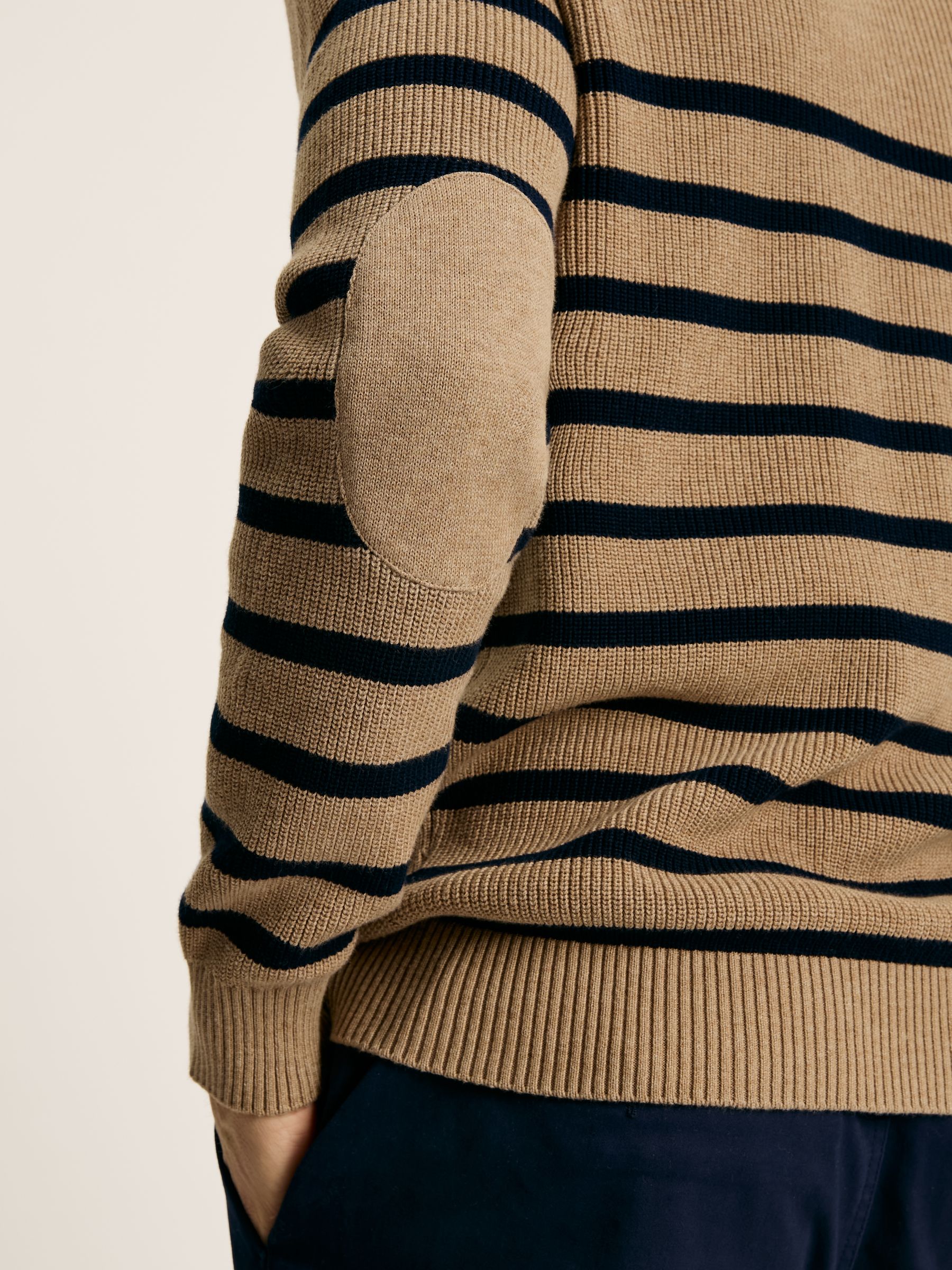 Breton Navy Stripe Crew Neck Knitted Jumper - Image 8 of 9