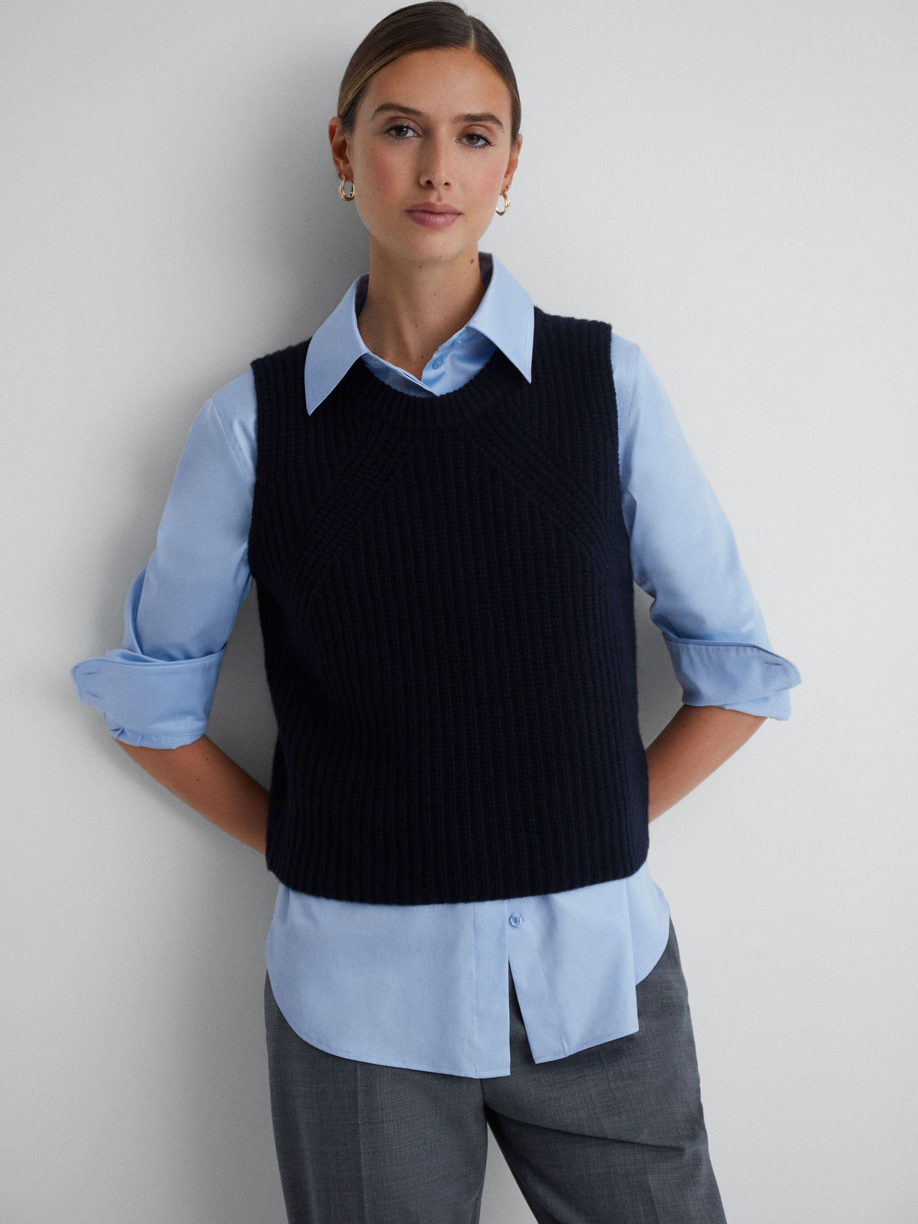 Premium Cotton Shirt in Blue - Image 3 of 6