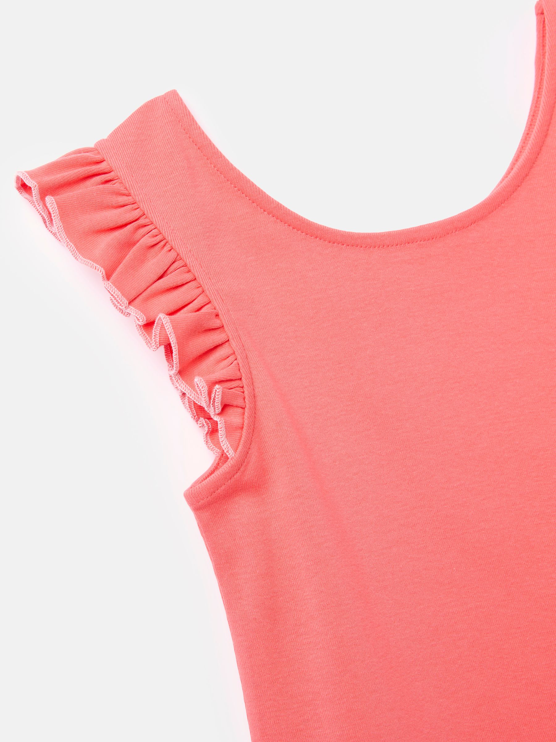 Girls' Butterfly Pink Frill Sleeve Jersey Vest - Image 2 of 3