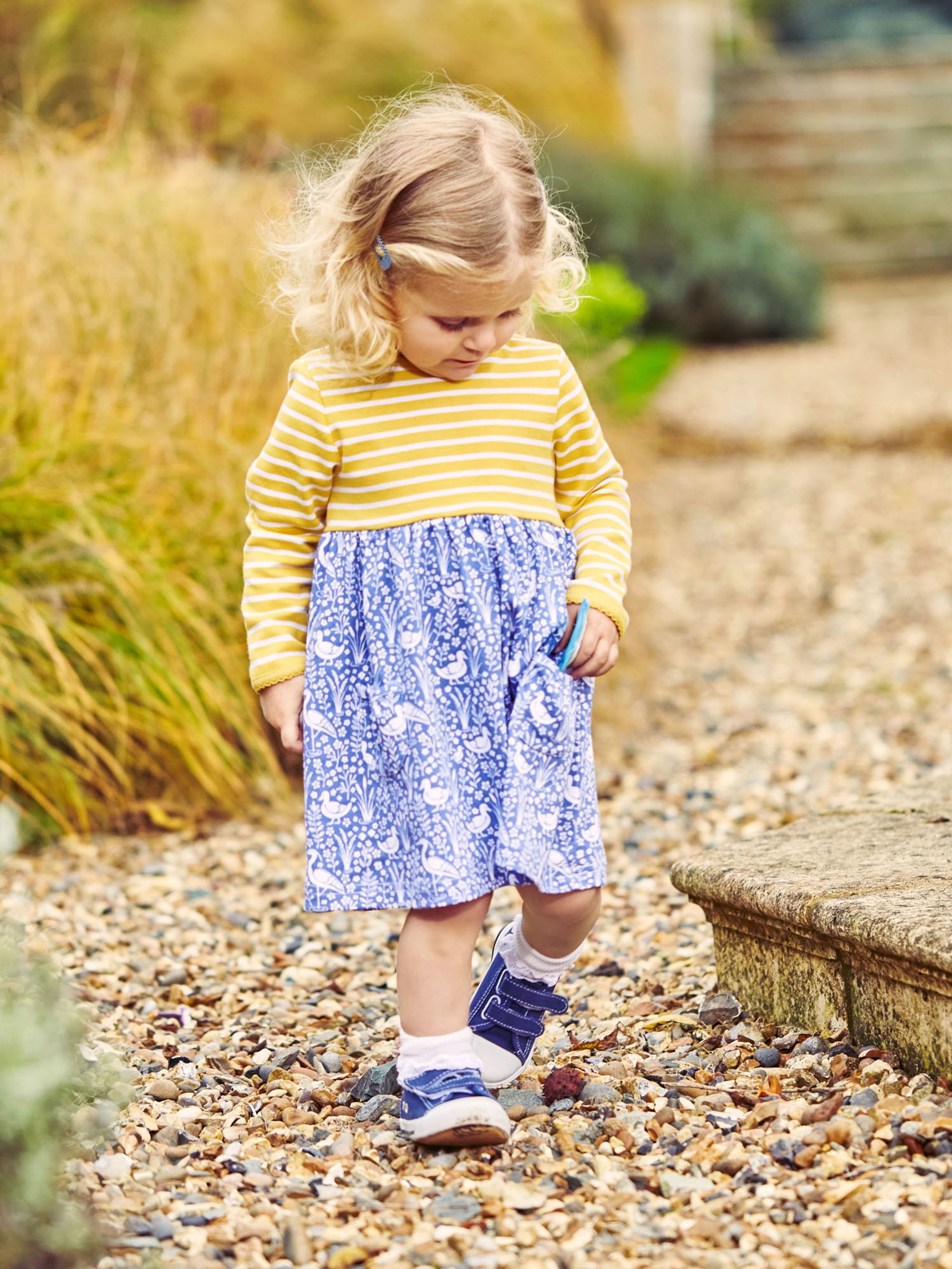 Denim Girls River Duck Print Pet in Pocket Dress - Image 3 of 7