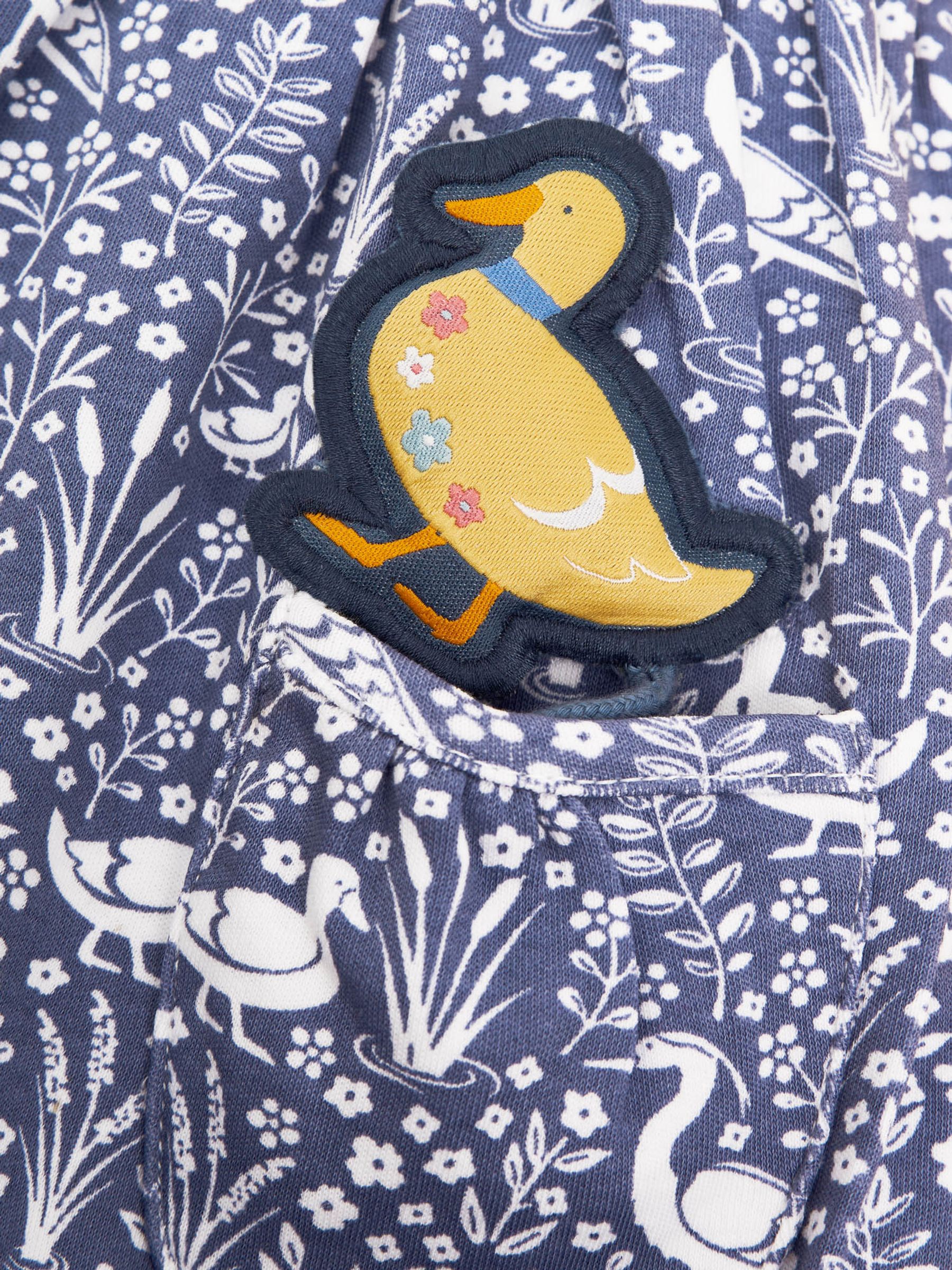 Denim Girls River Duck Print Pet in Pocket Dress - Image 7 of 7