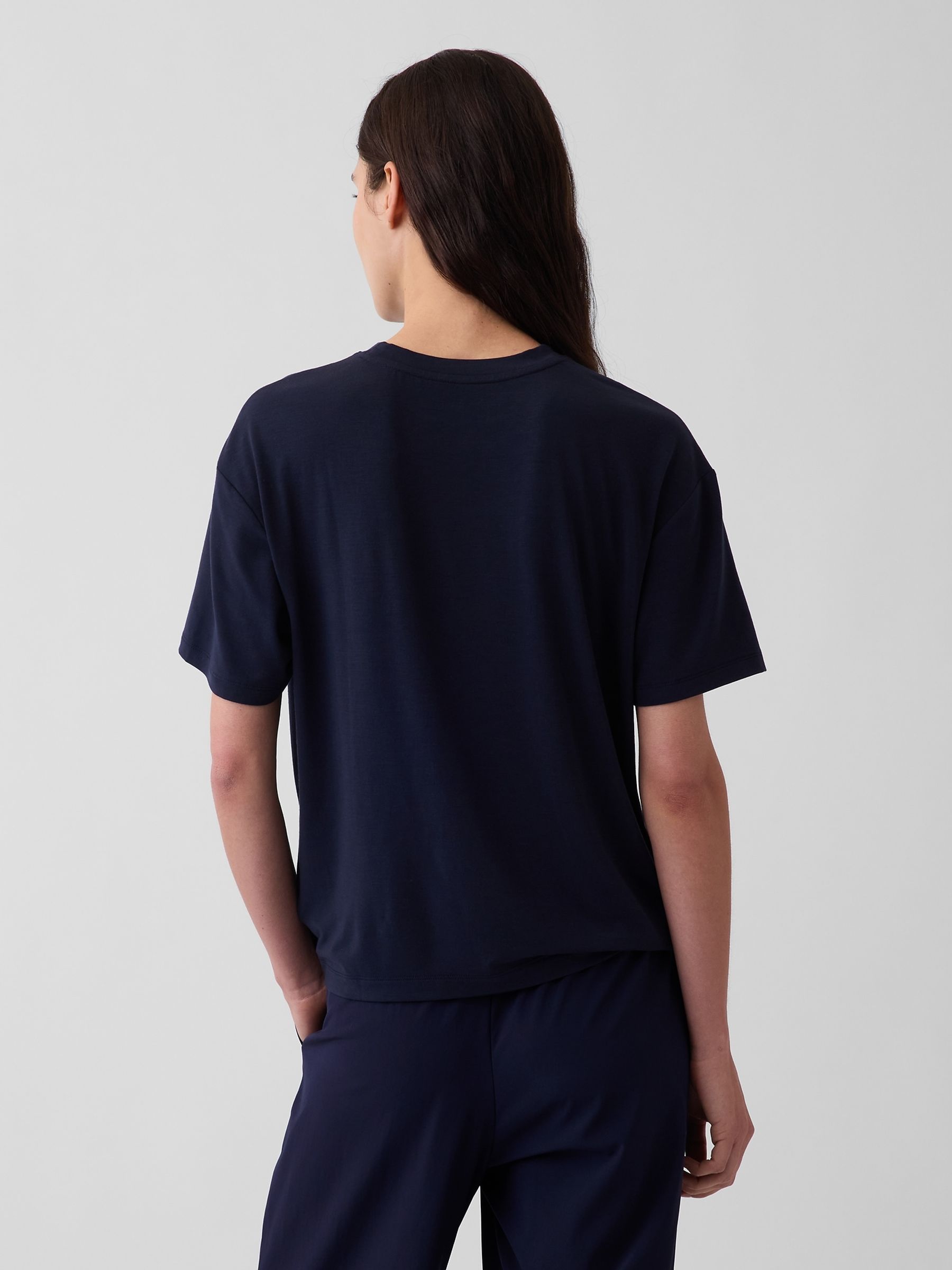 Navy GapFit Breathe Relaxed T-Shirt - Image 2 of 4