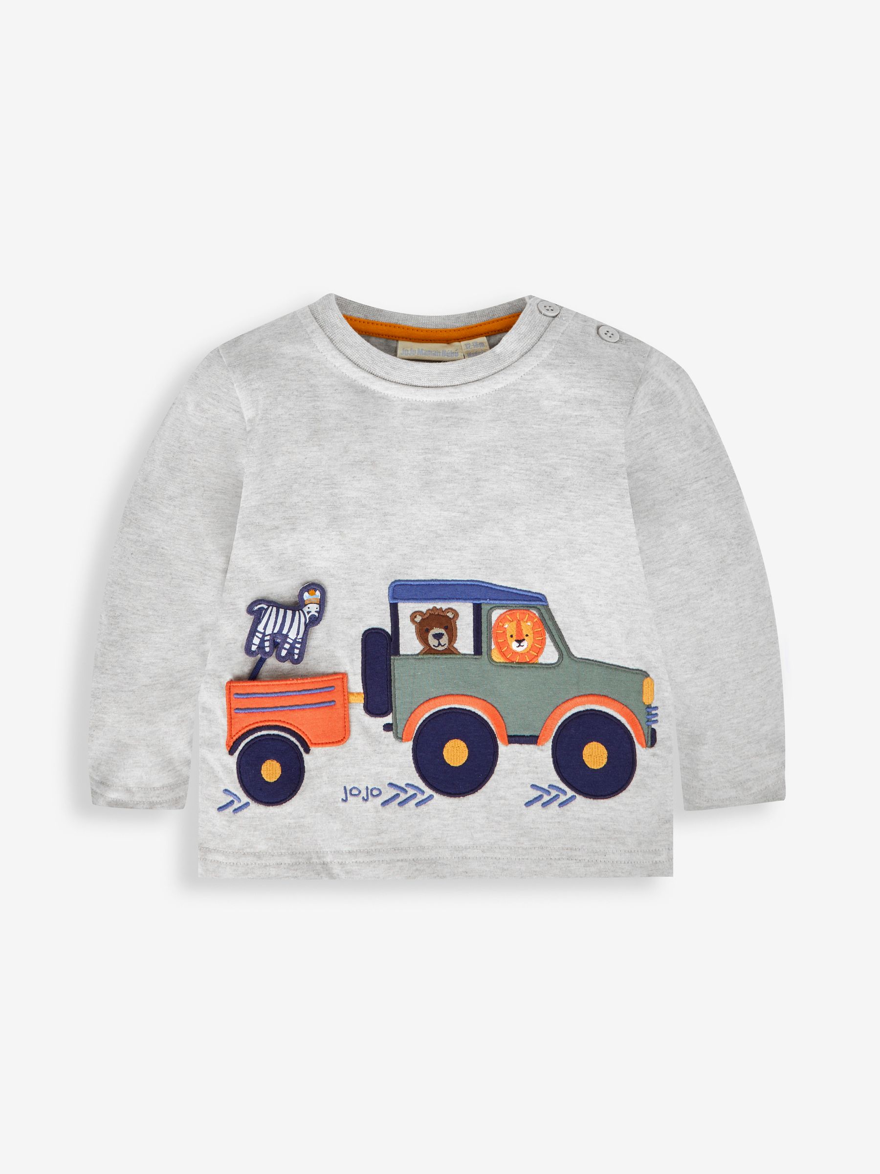 Natural Boys' Safari Car Appliqué Top - Image 2 of 5