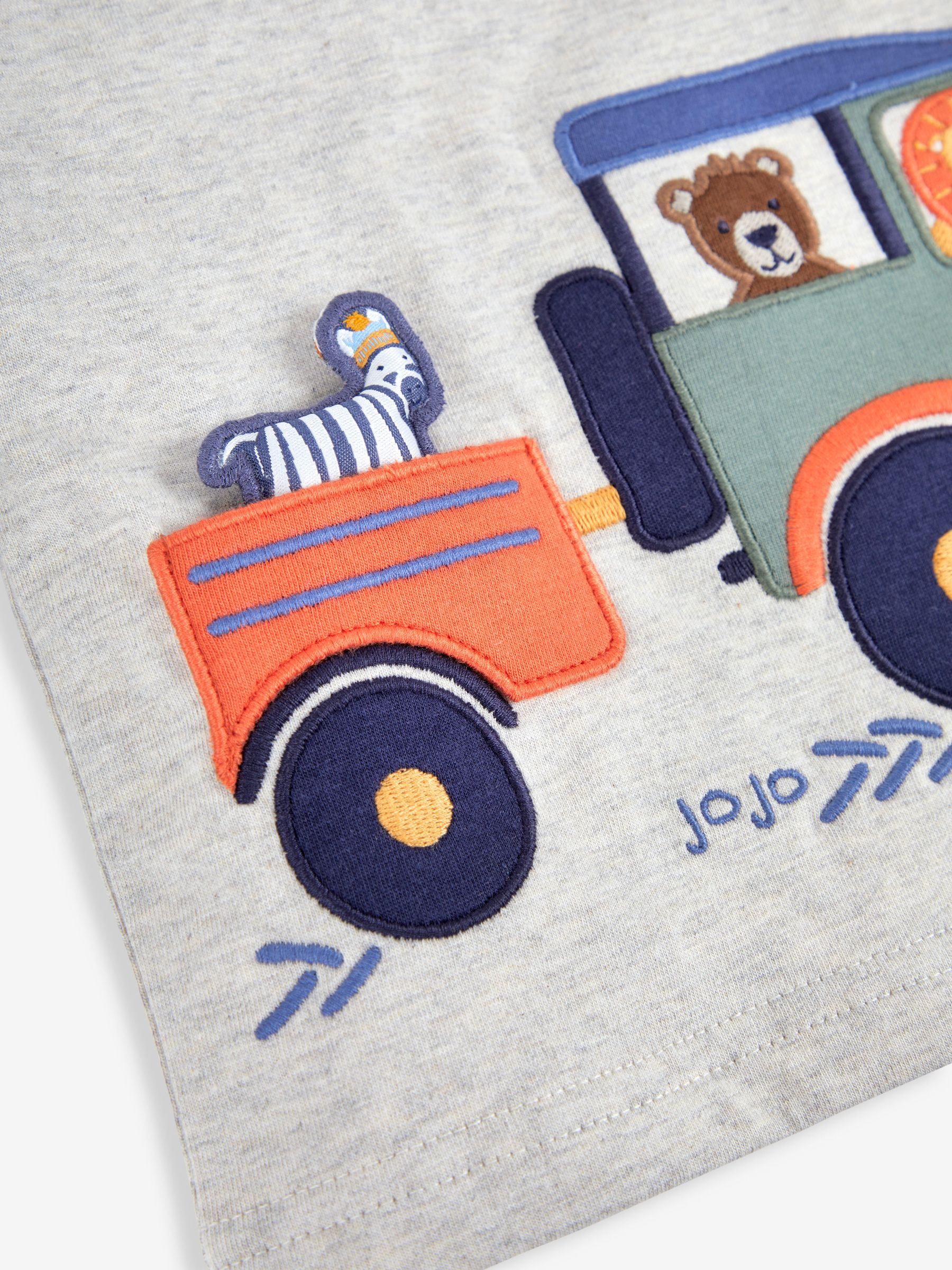 Natural Boys' Safari Car Appliqué Top - Image 4 of 5