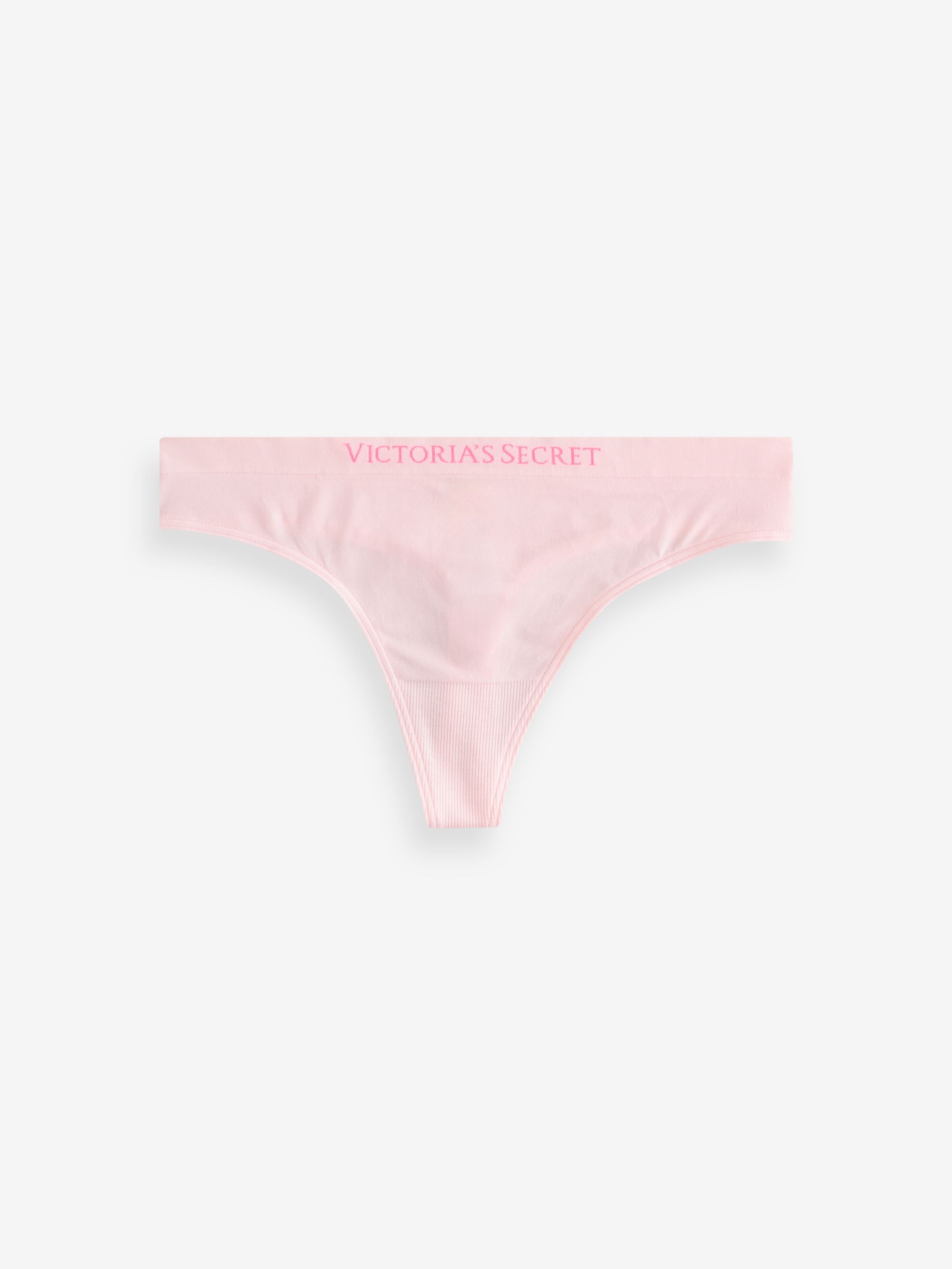 Grey & Pink Thong 4 Pack Logo Knickers - Image 7 of 9