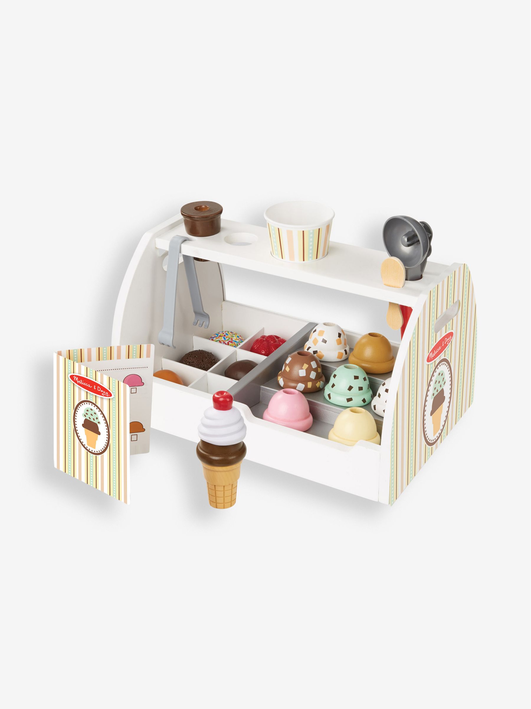 Melissa & Doug Wooden Magnetic Ice Cream Play Set - Image 1 of 4
