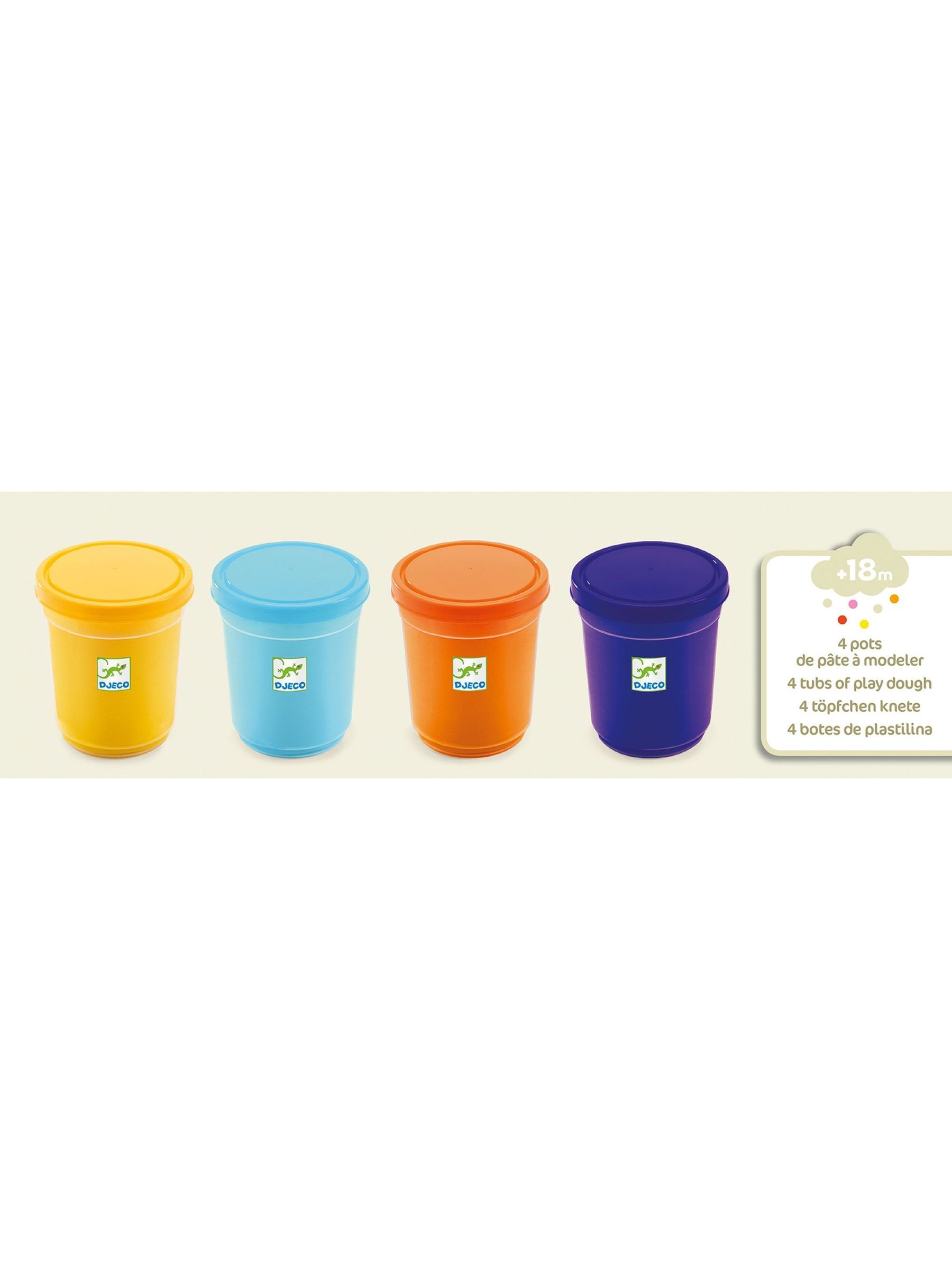 Djeco 4 Tubes of Play Dough - Nature - Image 3 of 3