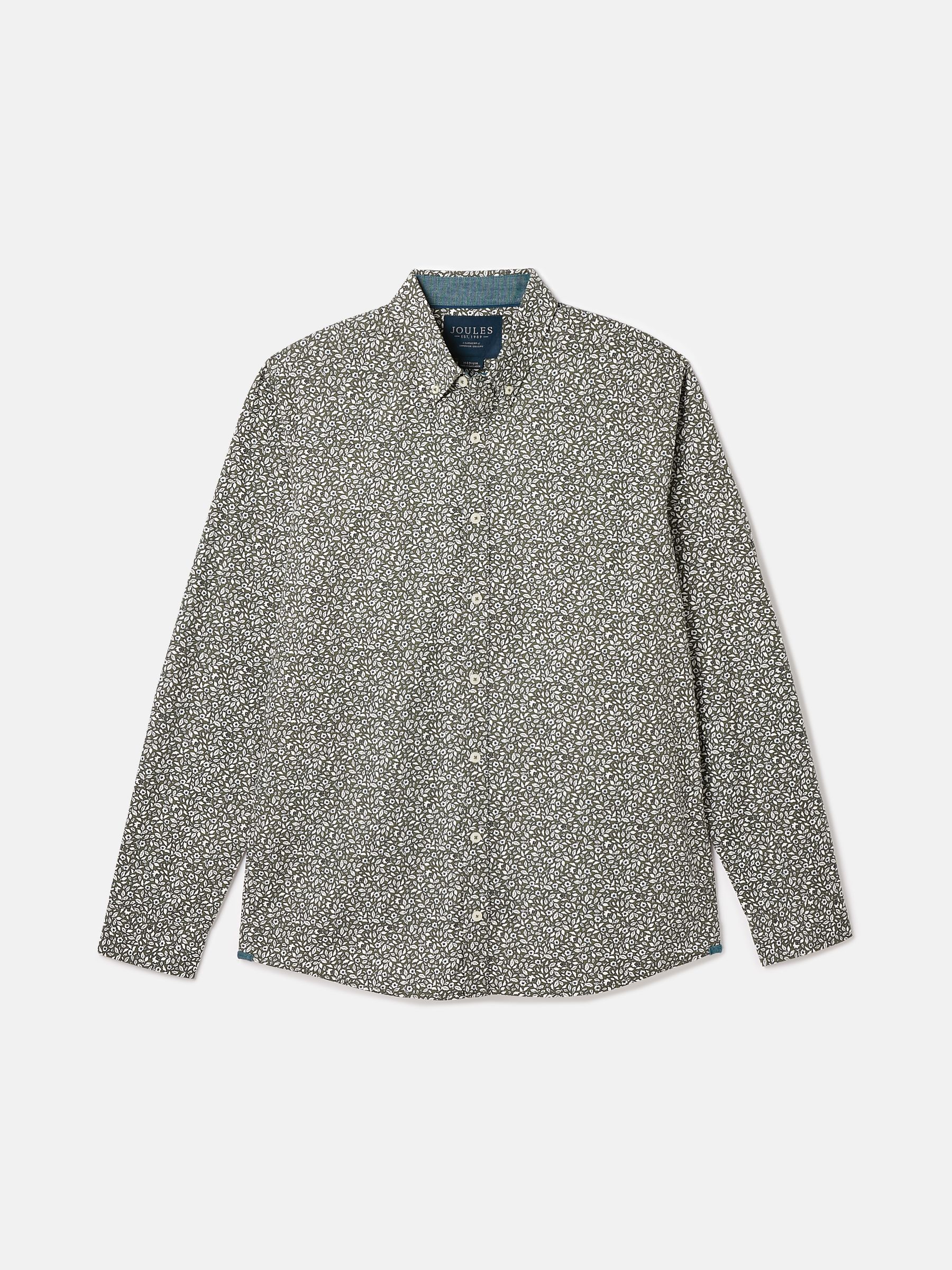 Invitation Green Floral Cotton Shirt - Image 7 of 7