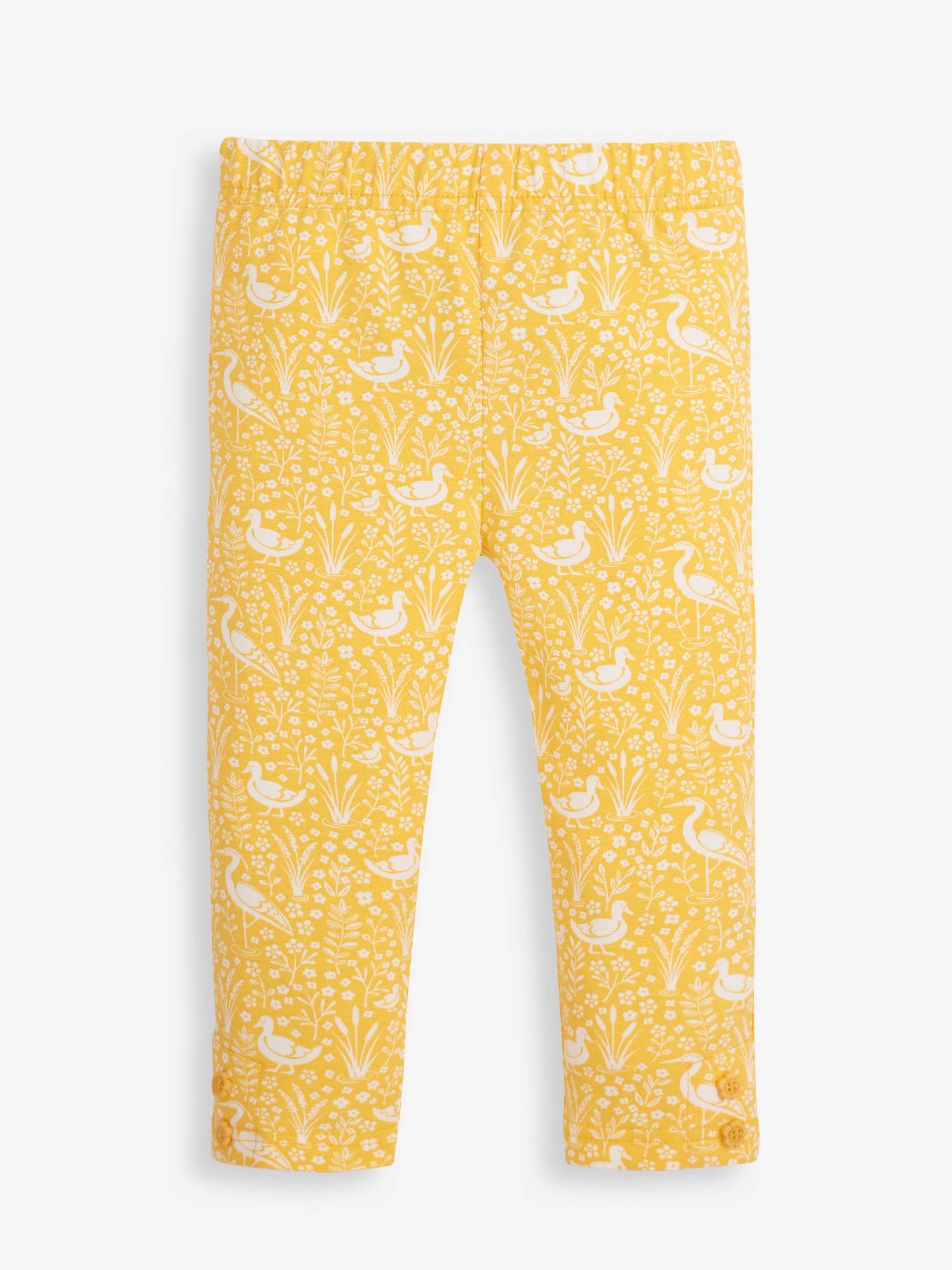 Yellow 2-Pack Girls' River Duck Print & Blue Leggings - Image 2 of 5