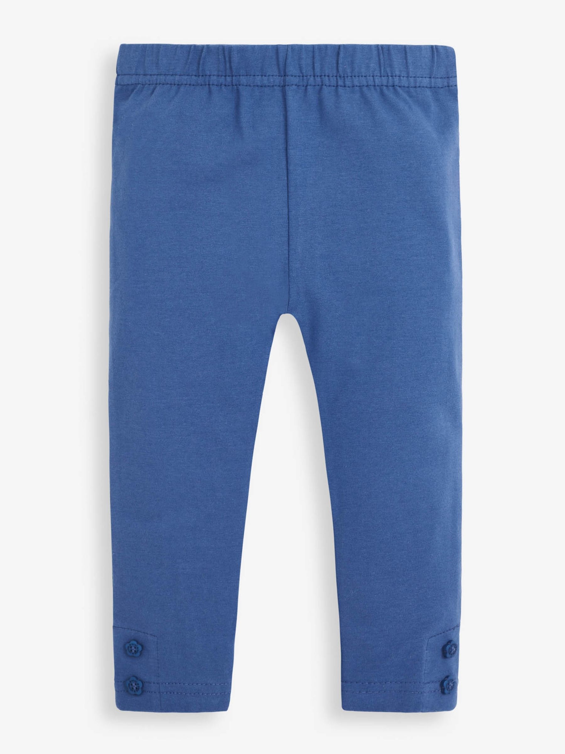 Yellow 2-Pack Girls' River Duck Print & Blue Leggings - Image 4 of 5