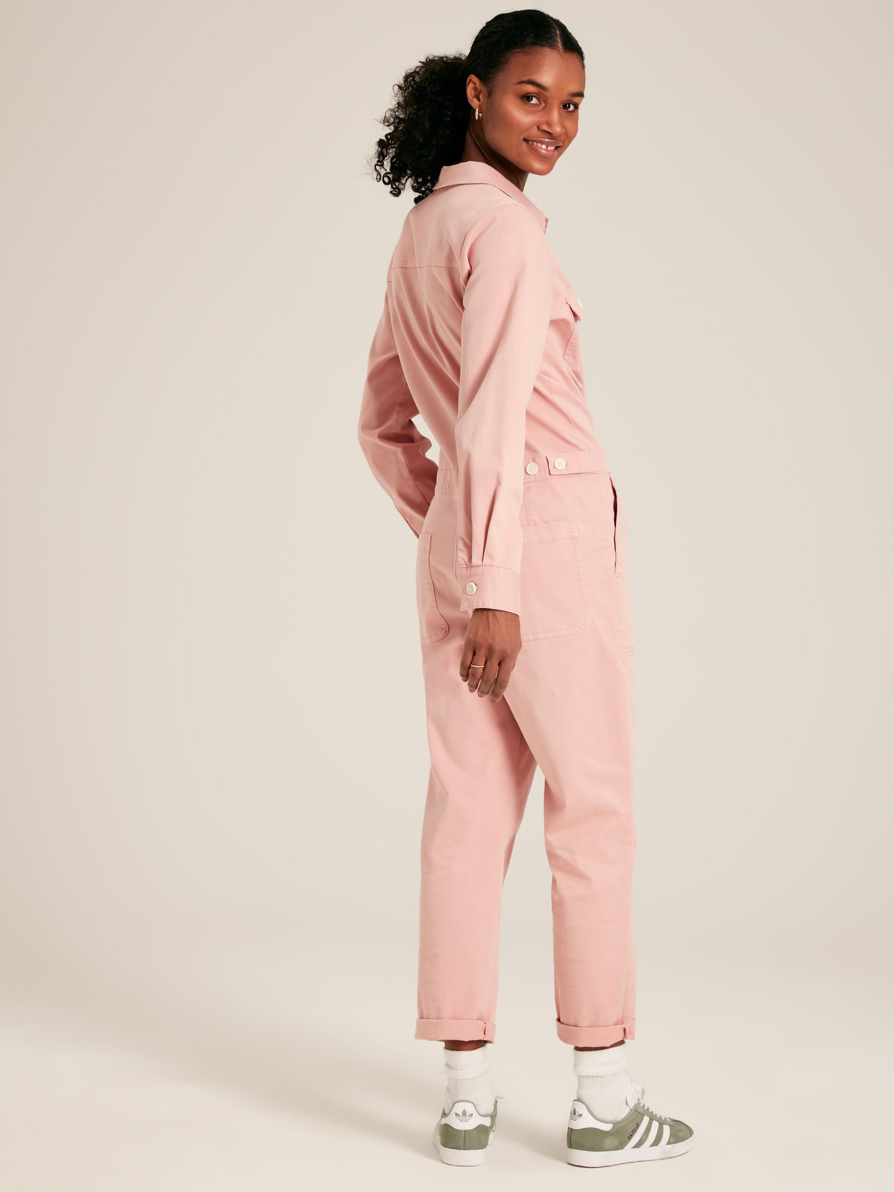 Rose Pink Long Sleeve Cotton Boiler Suit - Image 2 of 5