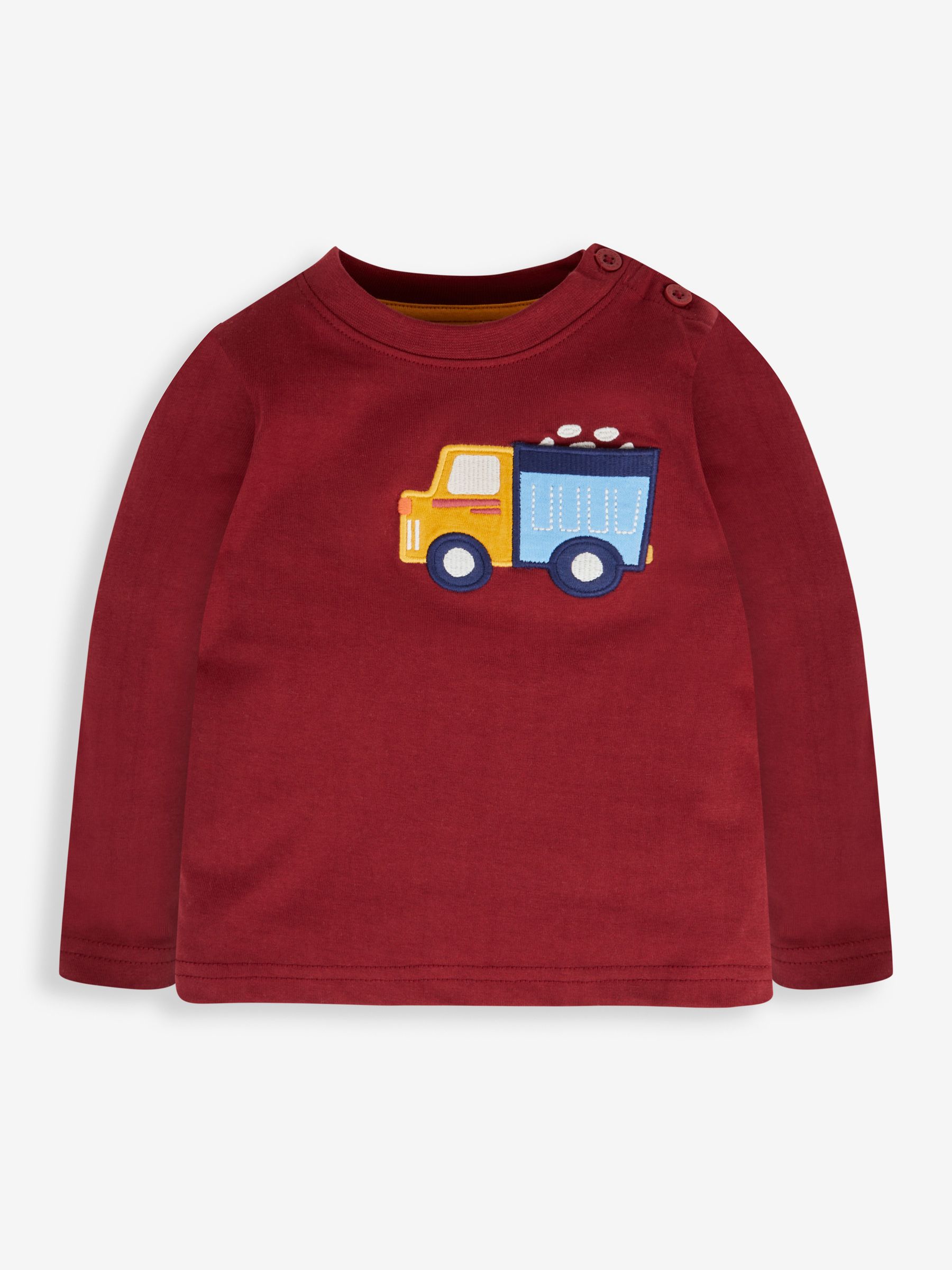 Burgundy Boys' Truck Appliqué Pocket Top - Image 1 of 3