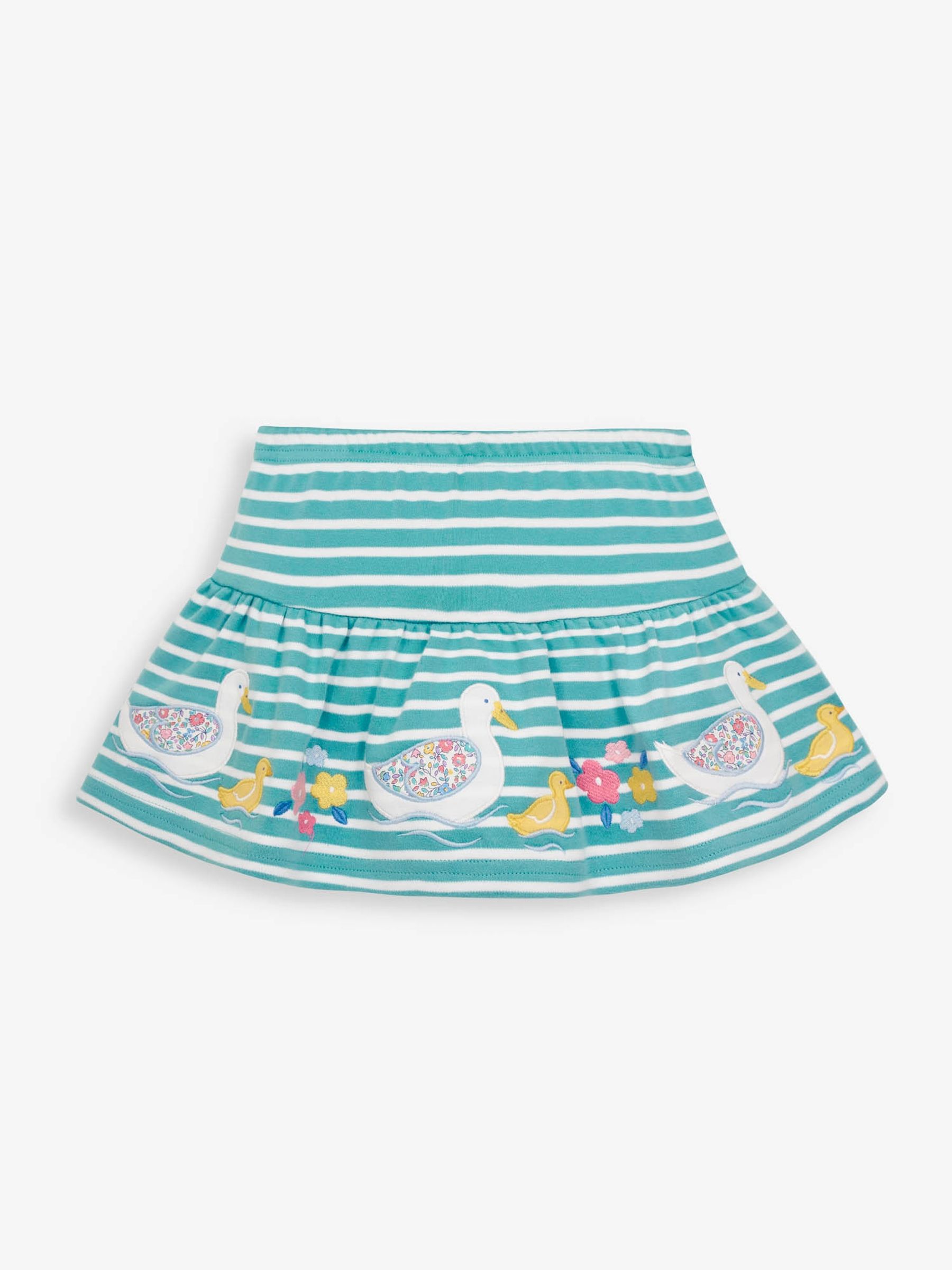 Duck Egg Girls' Stripe Duck Appliqué Skort - Image 3 of 5