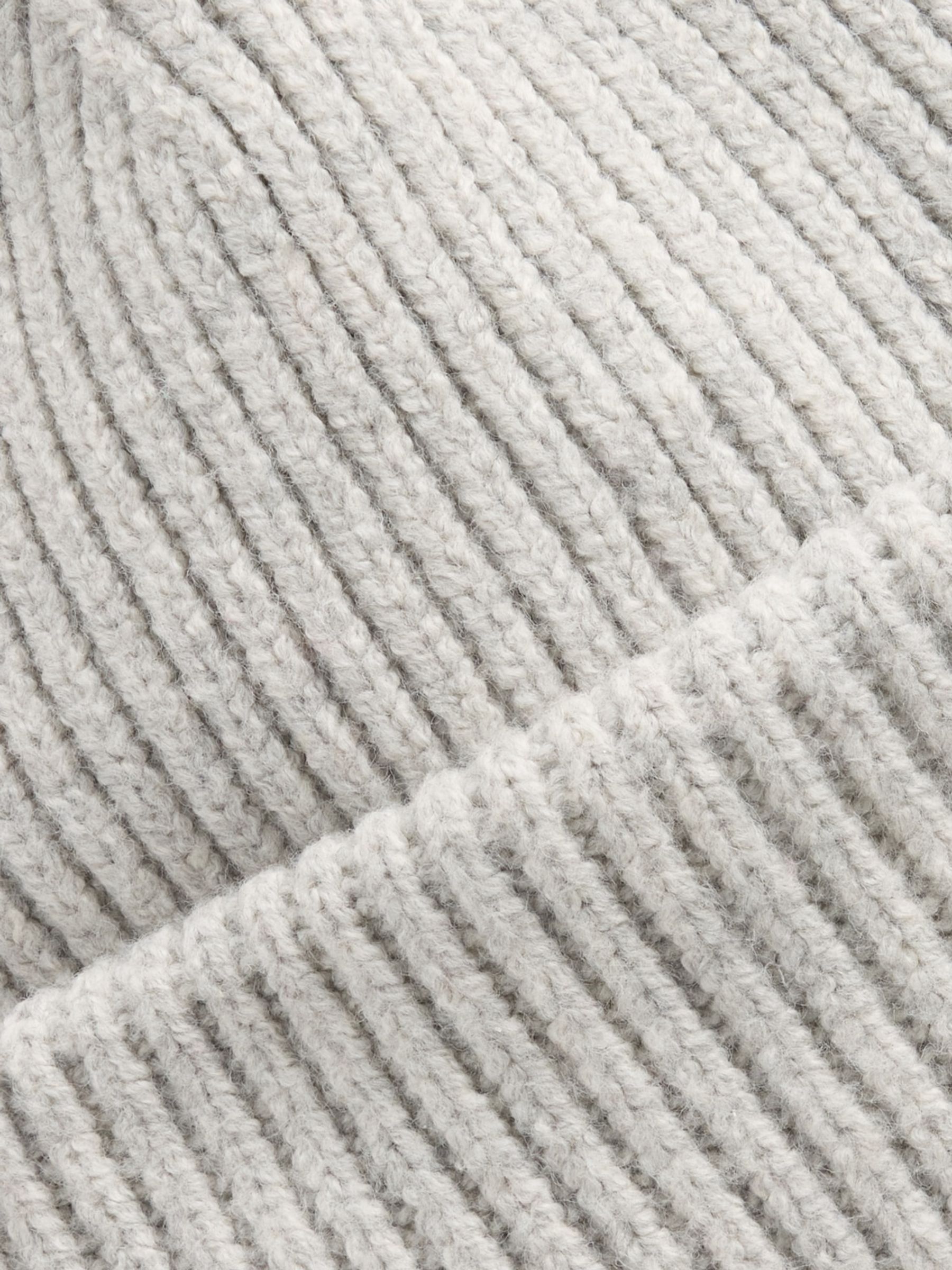Grey CashSoft Rib Beanie - Image 2 of 2
