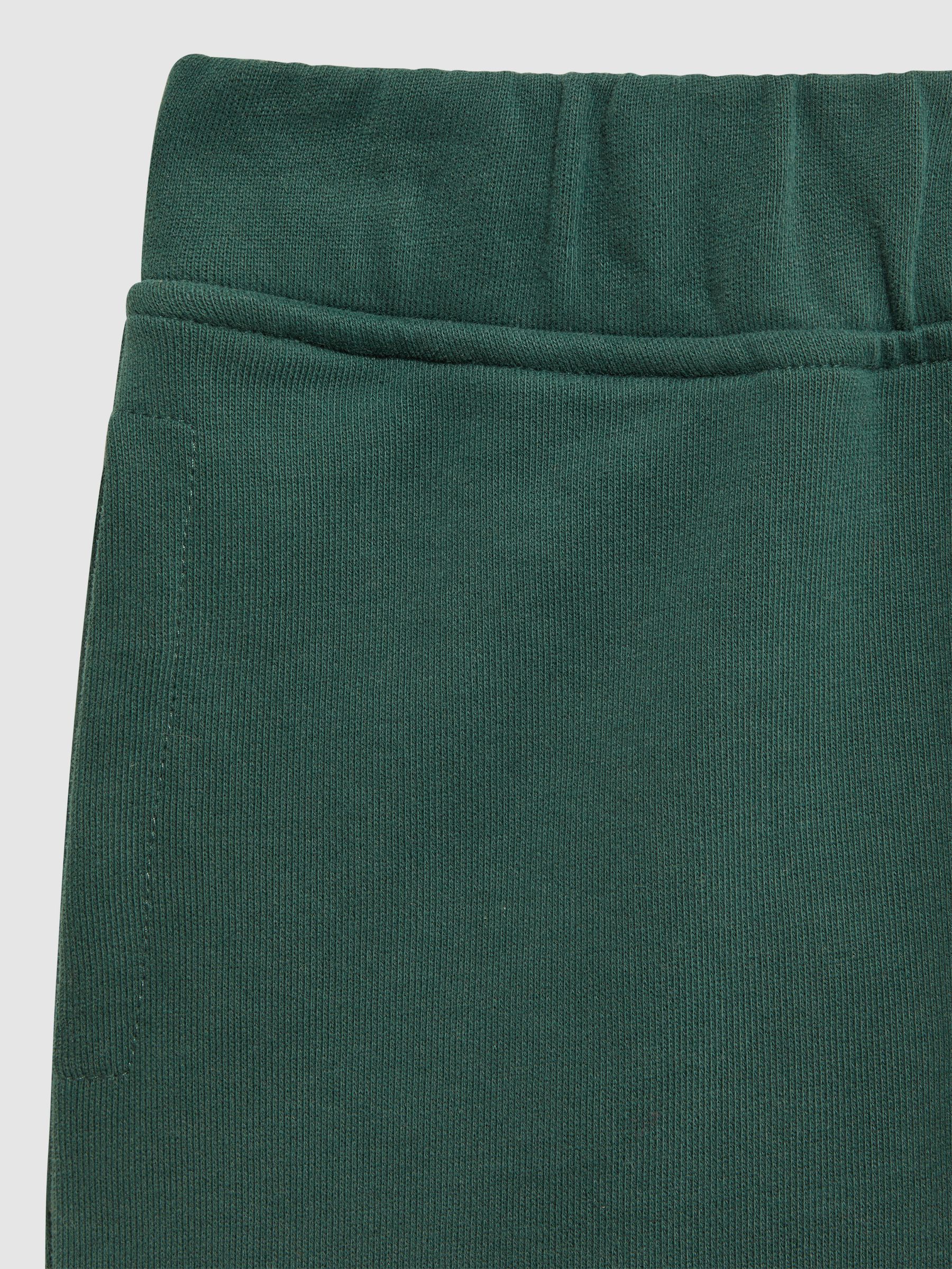 Garment Dye Cotton Jersey Joggers in Midnight Green - Image 7 of 7