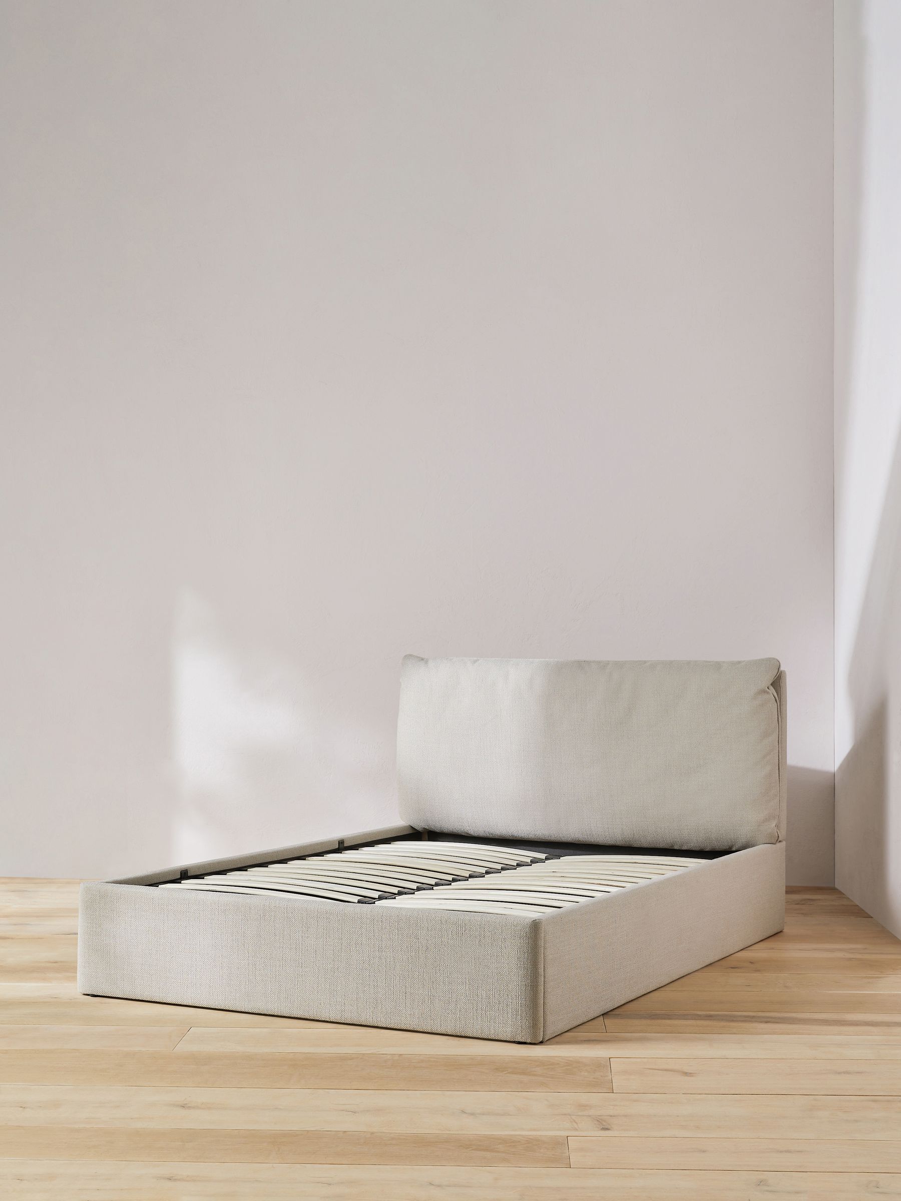Harlow Ottoman Storage Bed Frame in Oatmeal - Image 4 of 4
