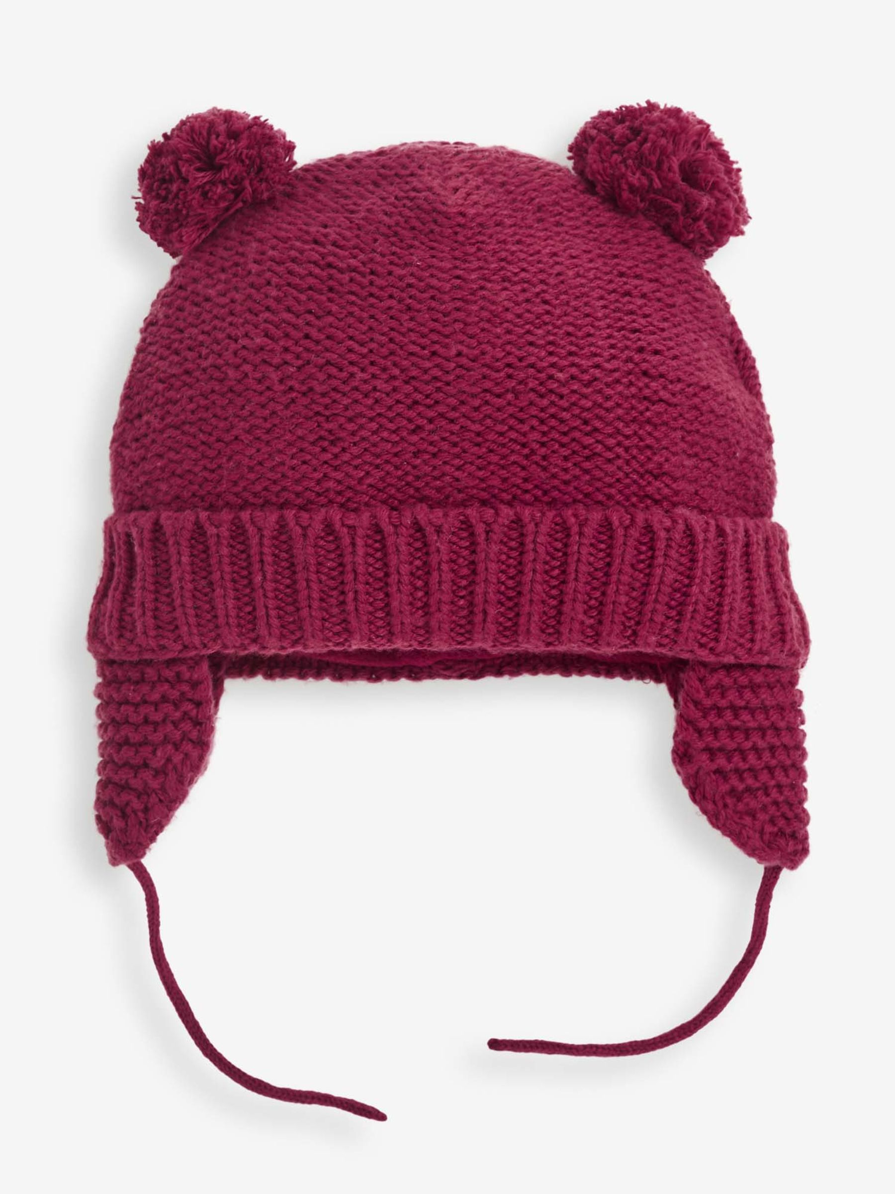Berry Cosy Pom Pom Hat - Image 1 of 1