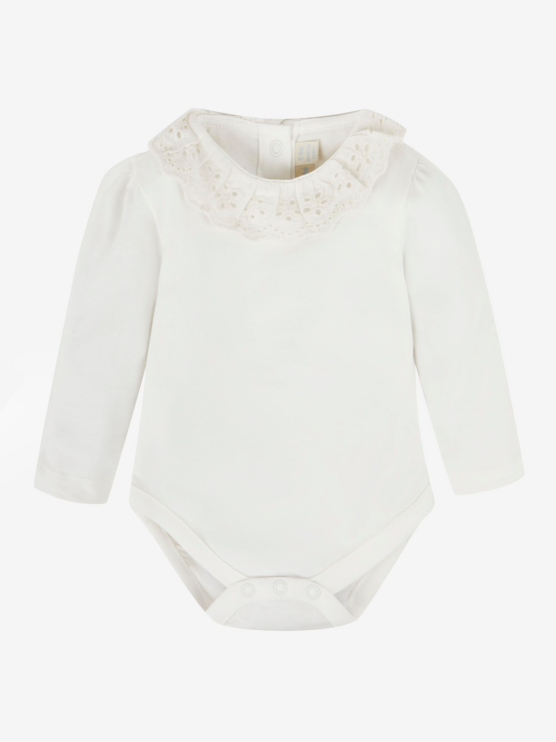 Cream Broderie Frill Collar Body - Image 1 of 2