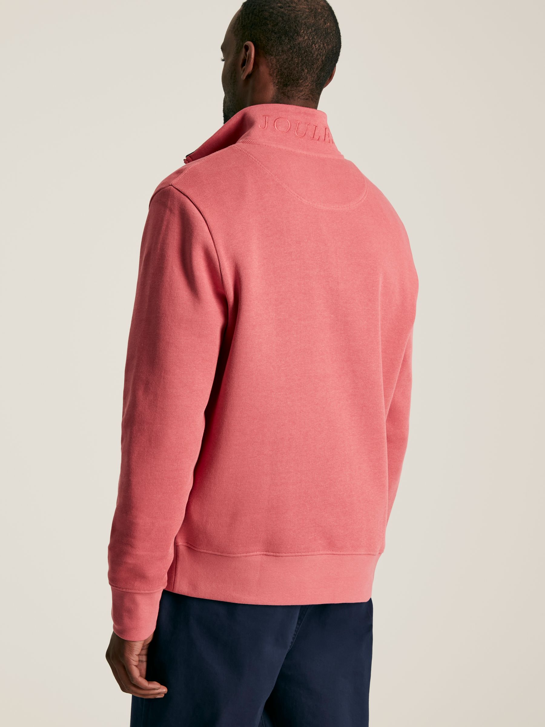 Alistair Pink Quarter Zip Cotton Sweatshirt - Image 2 of 12