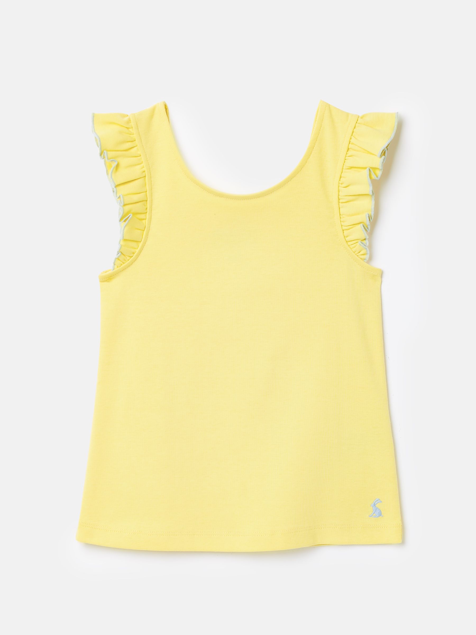 Girls' Butterfly Yellow Frill Sleeve Jersey Vest - Image 1 of 4