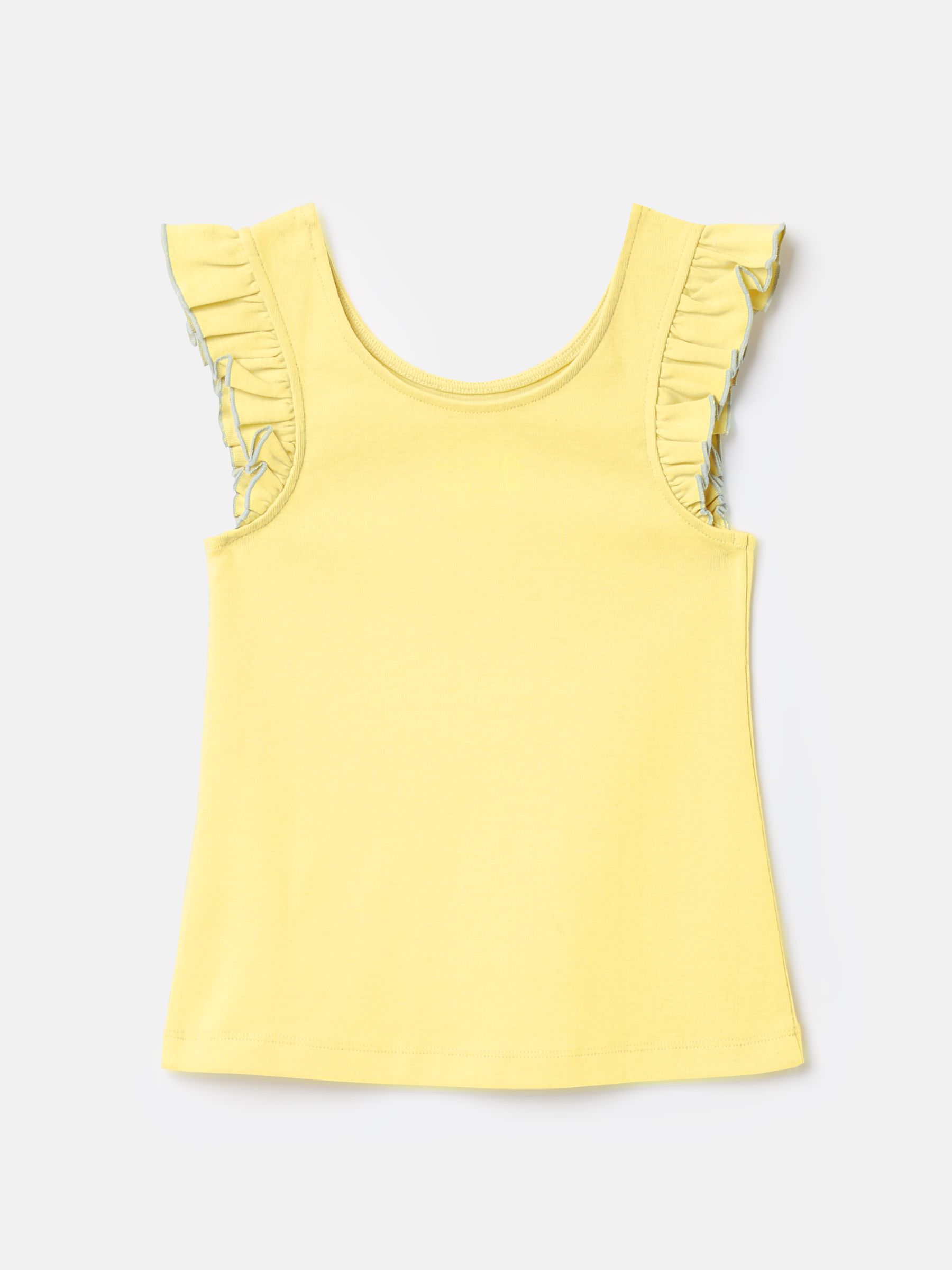 Girls' Butterfly Yellow Frill Sleeve Jersey Vest - Image 2 of 4