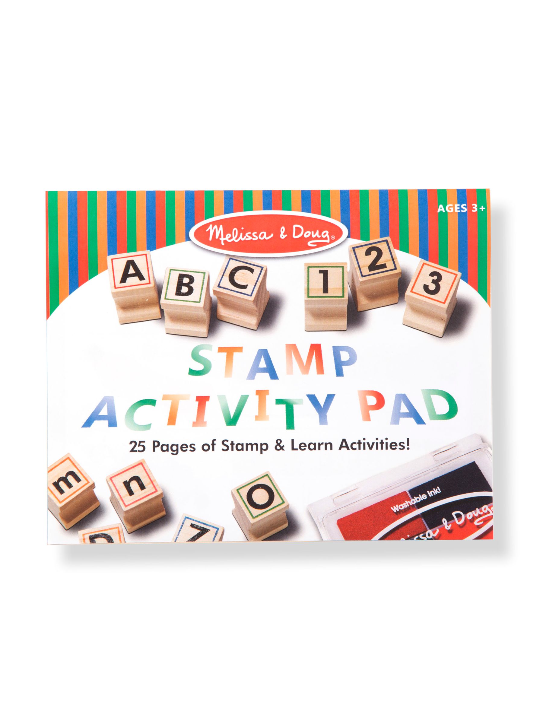 Melissa & Doug Deluxe Wooden Stamp Set ABCs 123s - Image 3 of 8