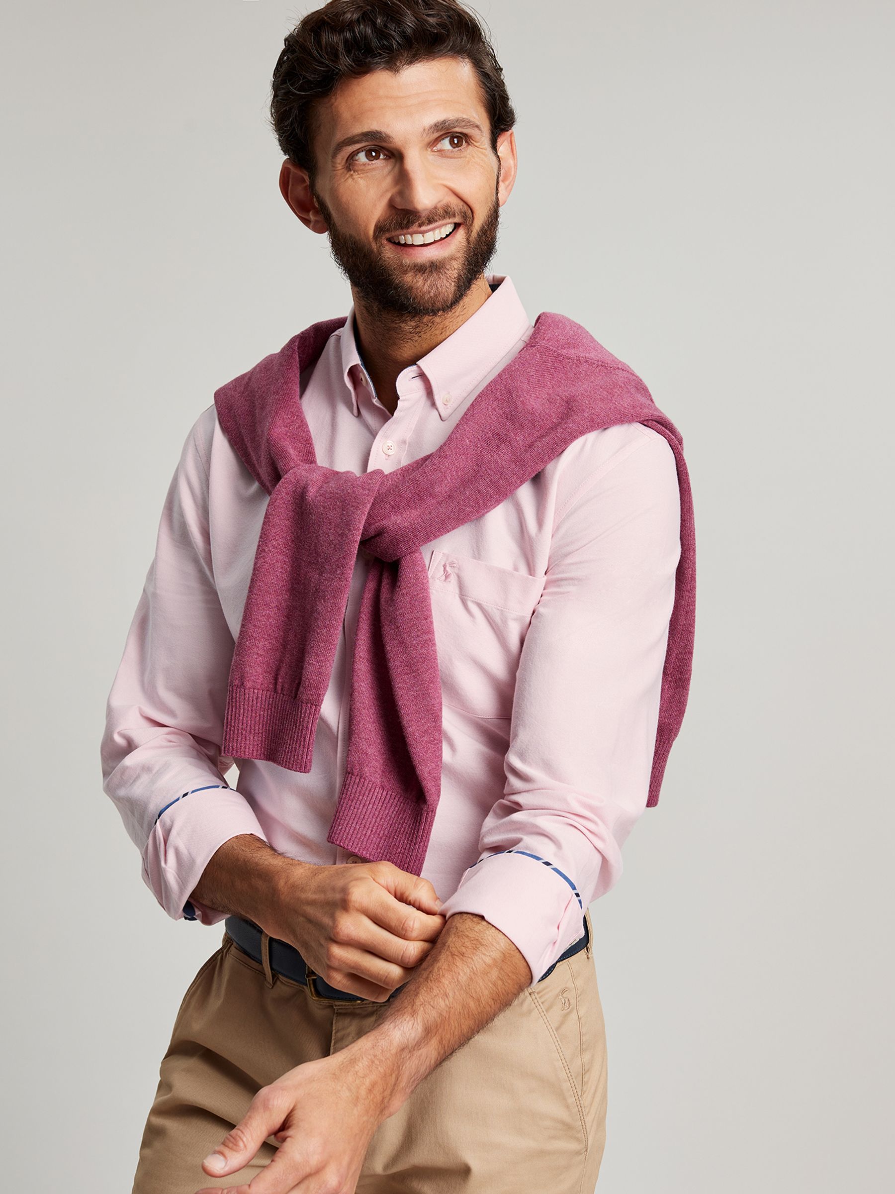 Oxford Pink Classic Fit Shirt - Image 4 of 7