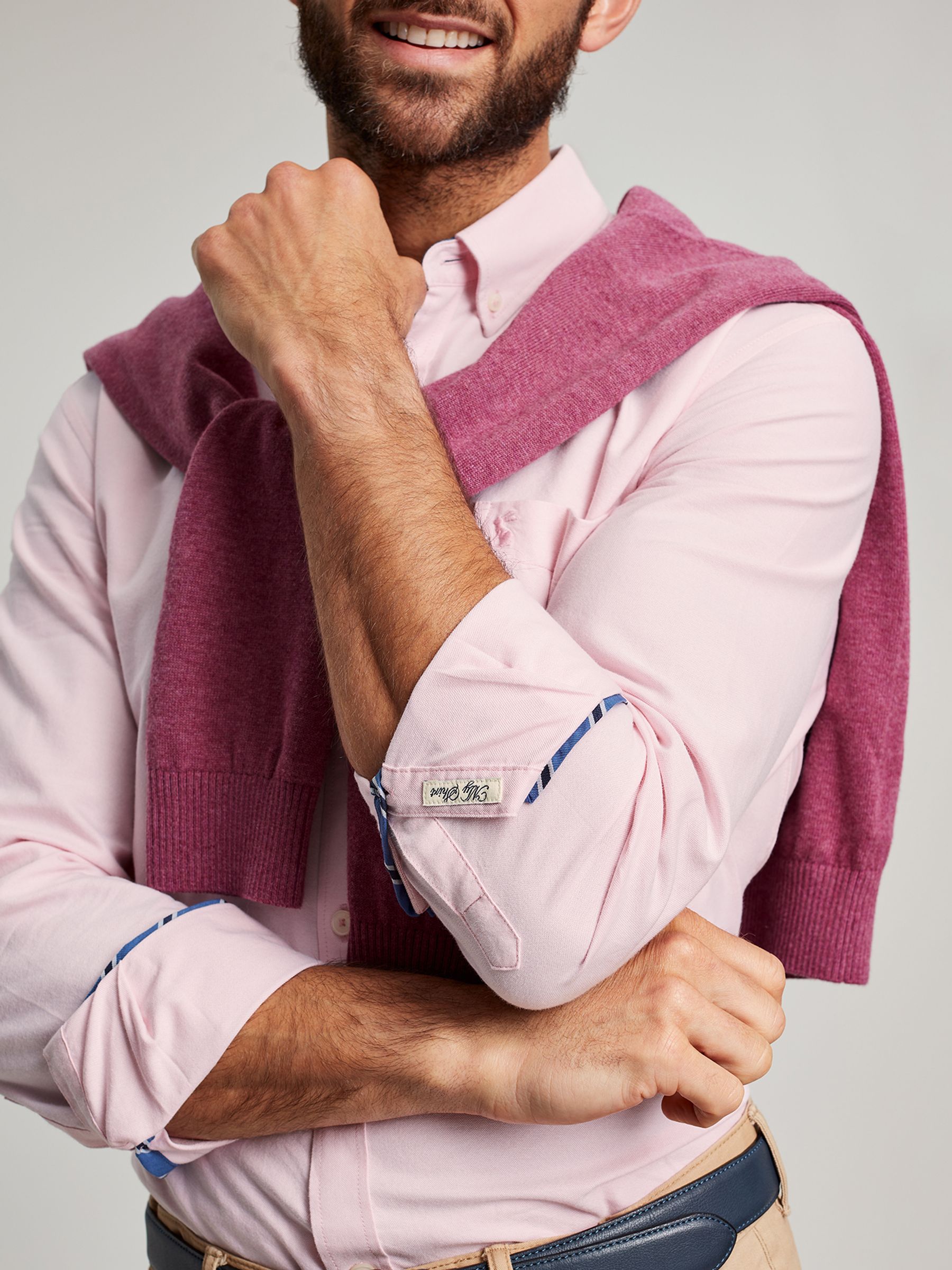 Oxford Pink Classic Fit Shirt - Image 5 of 7