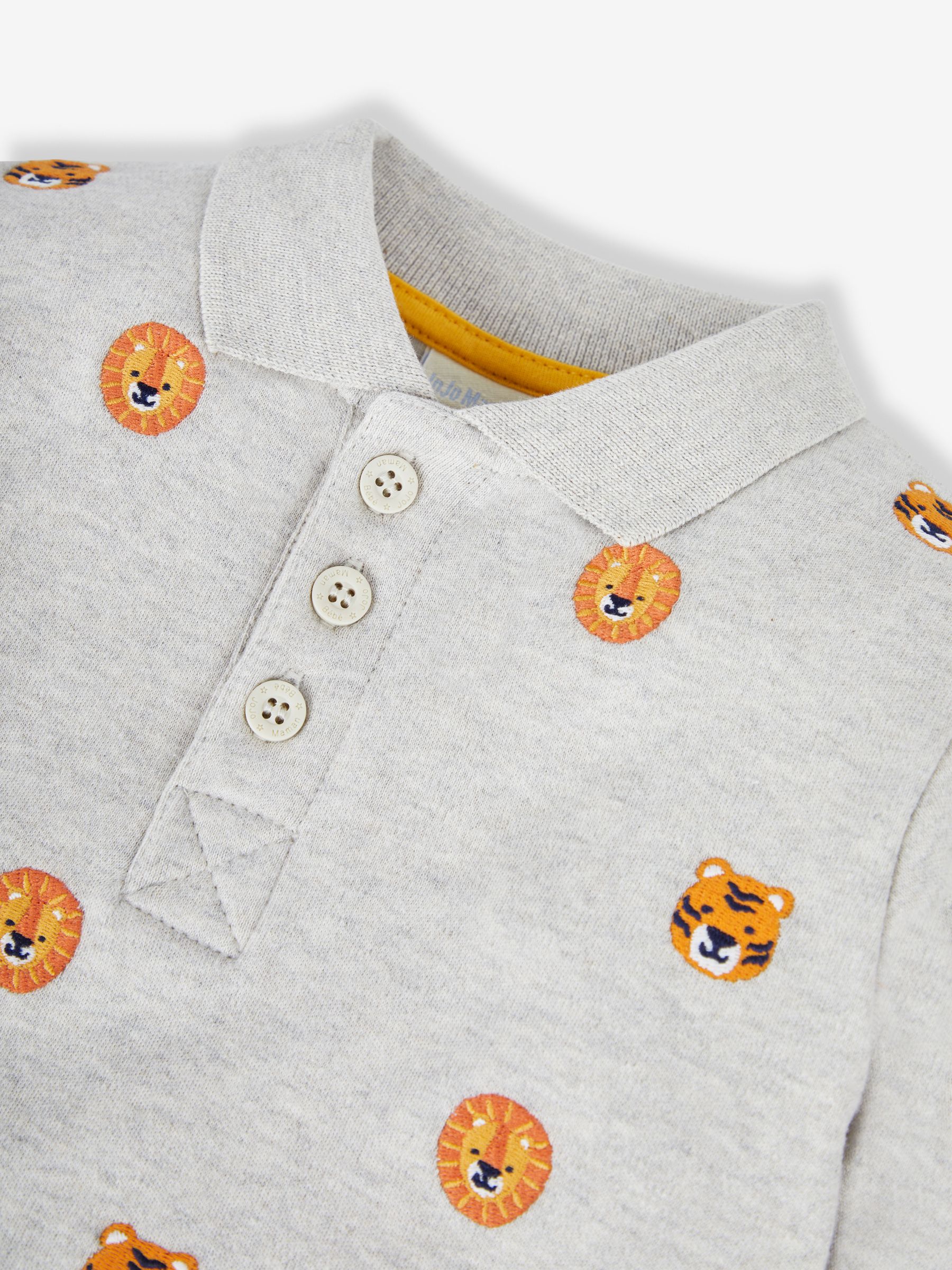 Natural Boys' Safari Embroidered Polo Shirt - Image 2 of 3