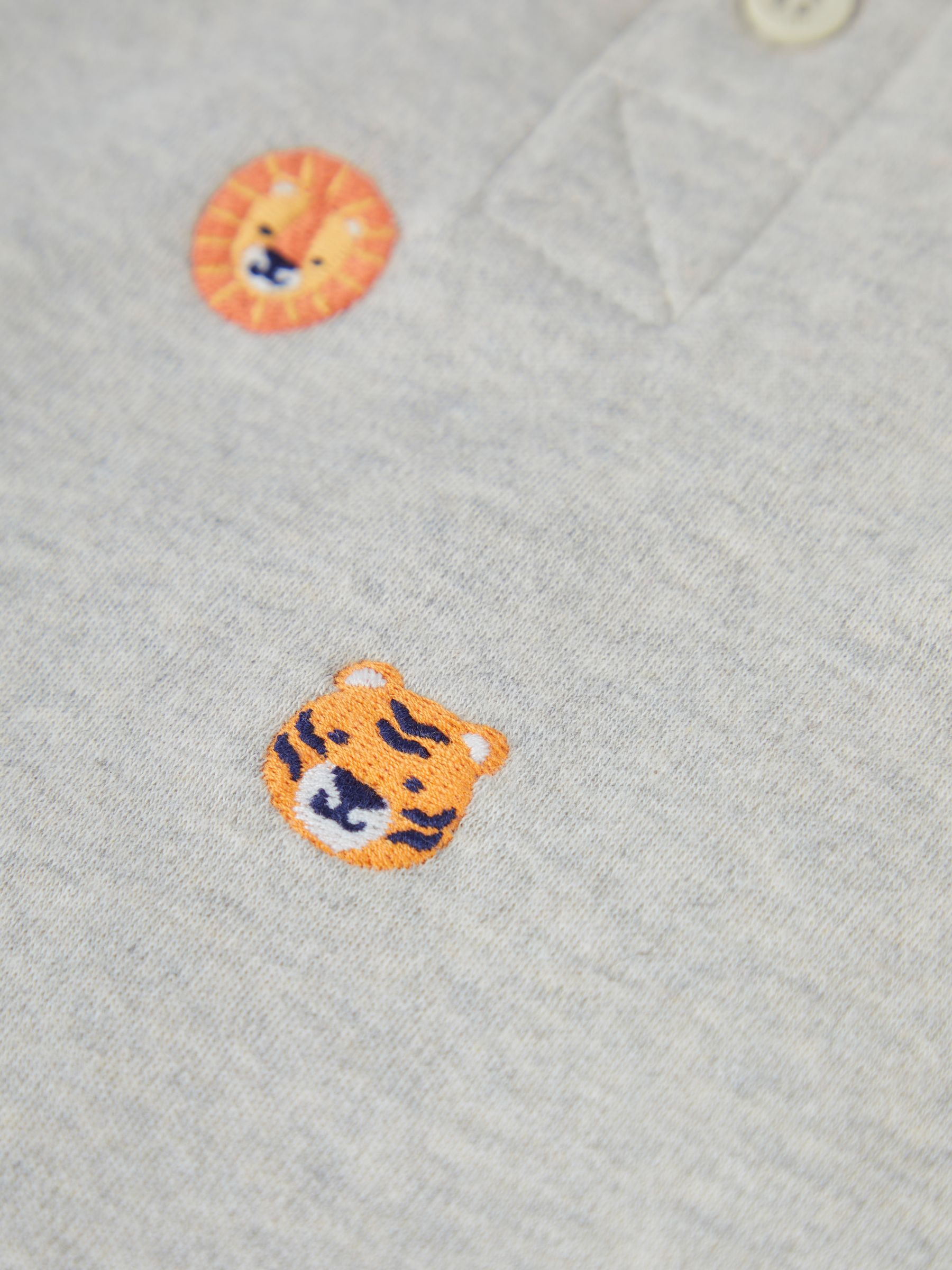 Natural Boys' Safari Embroidered Polo Shirt - Image 3 of 3