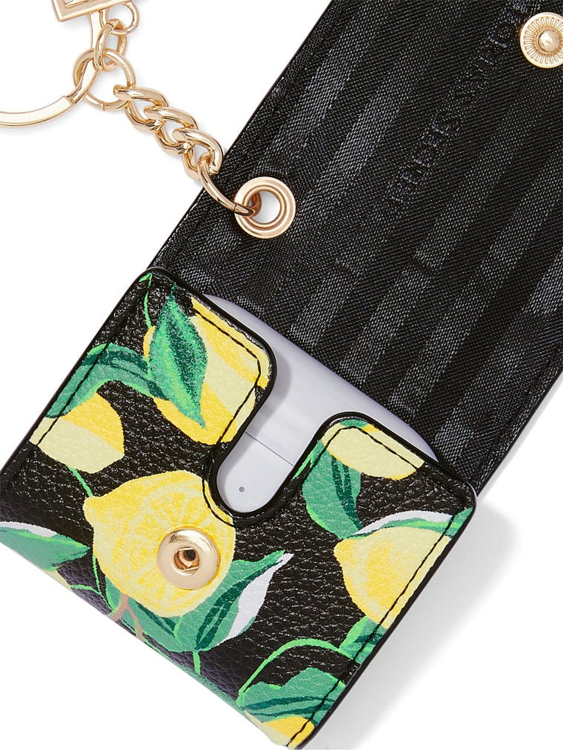 Lemon Black Keychain Wireless Earphone Case - Image 2 of 2