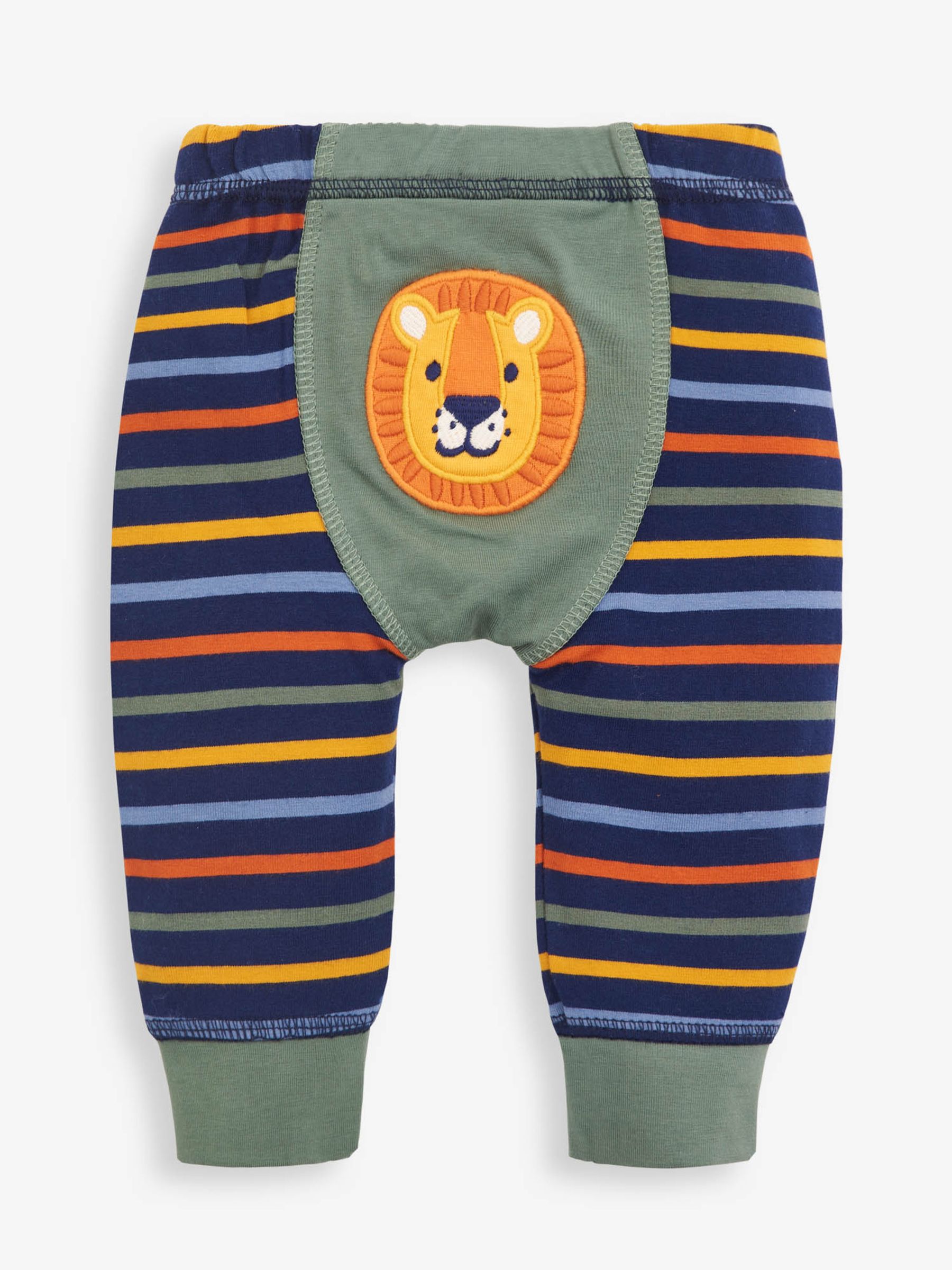 Khaki 2-Pack Khaki Lion & Stripe Baby Leggings - Image 3 of 6