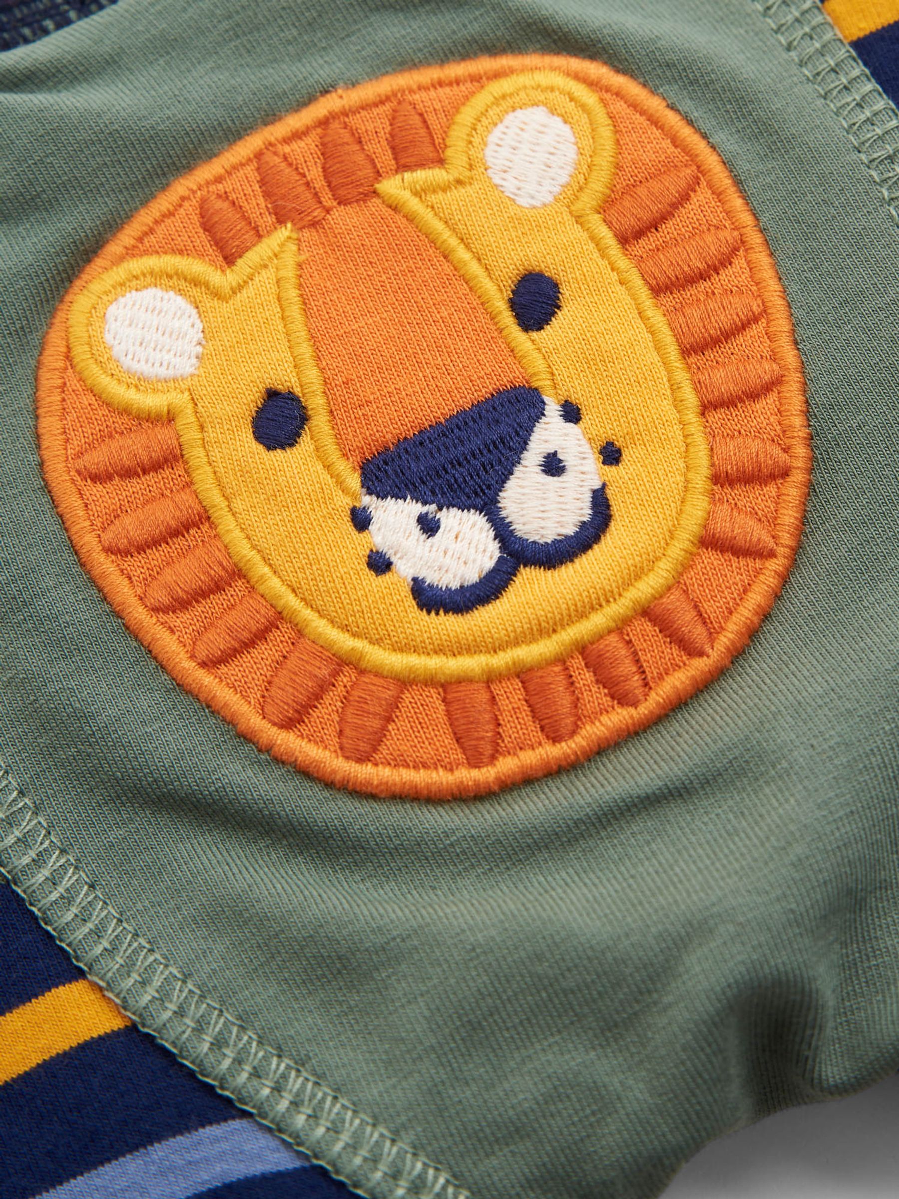 Khaki 2-Pack Khaki Lion & Stripe Baby Leggings - Image 6 of 6
