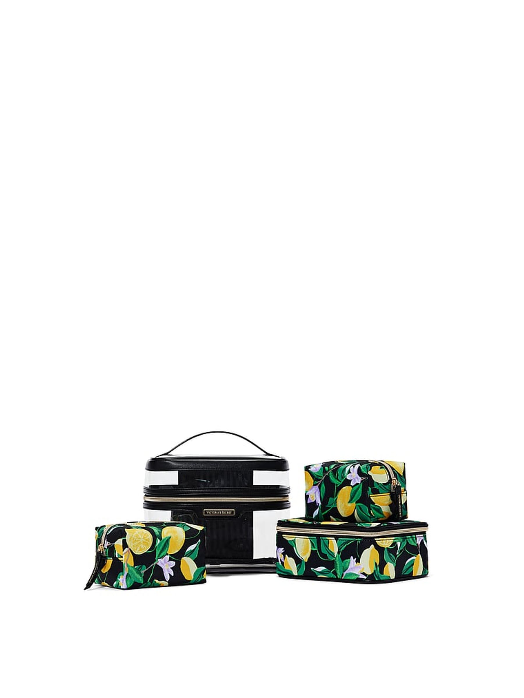 Lemon Black 4 in 1 Makeup Bag - Image 1 of 3