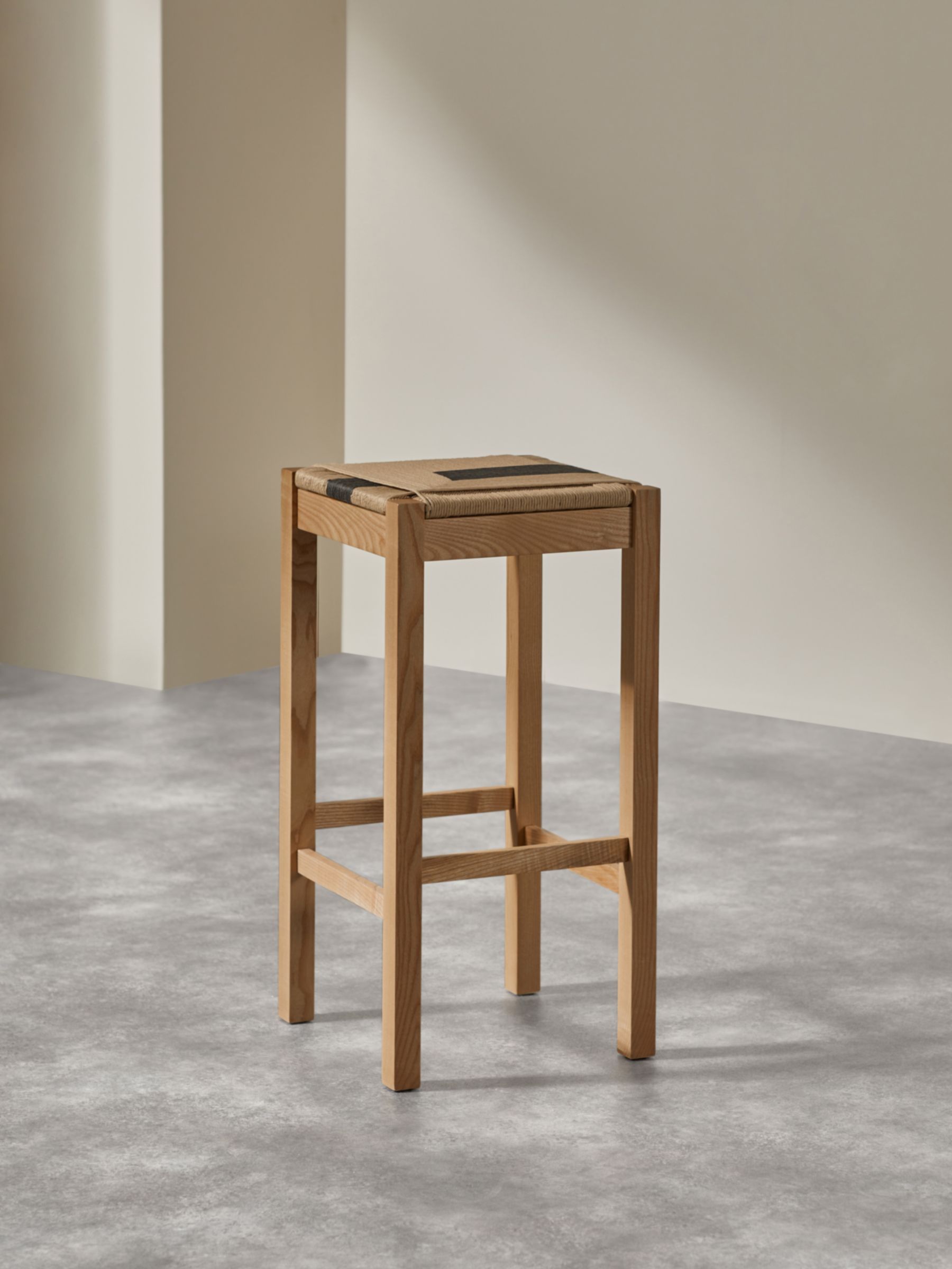 Eden Woven Bar Stool in Solid Ash - Image 2 of 3