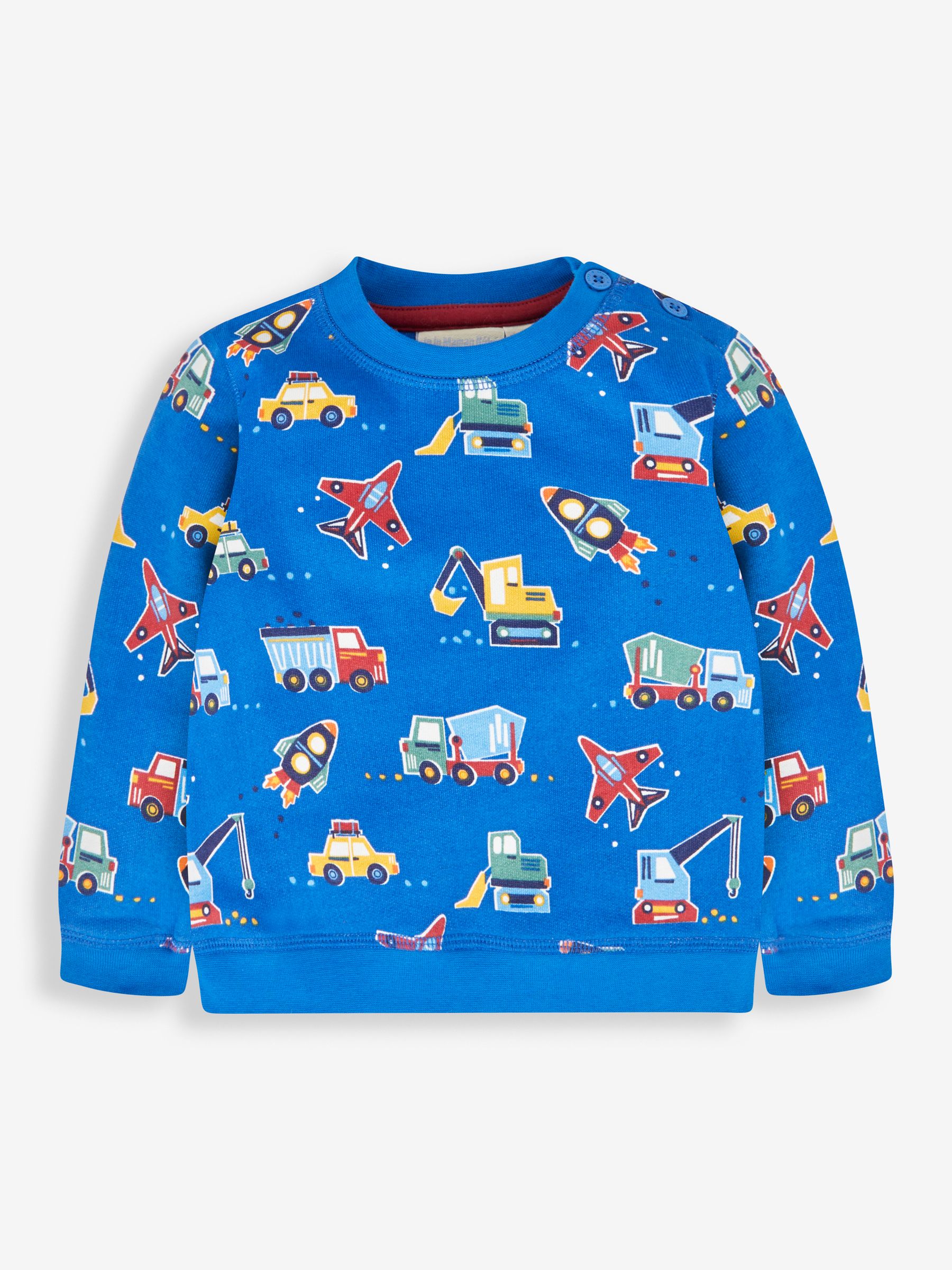 Blue Transport Printed Sweatshirt - Image 1 of 2
