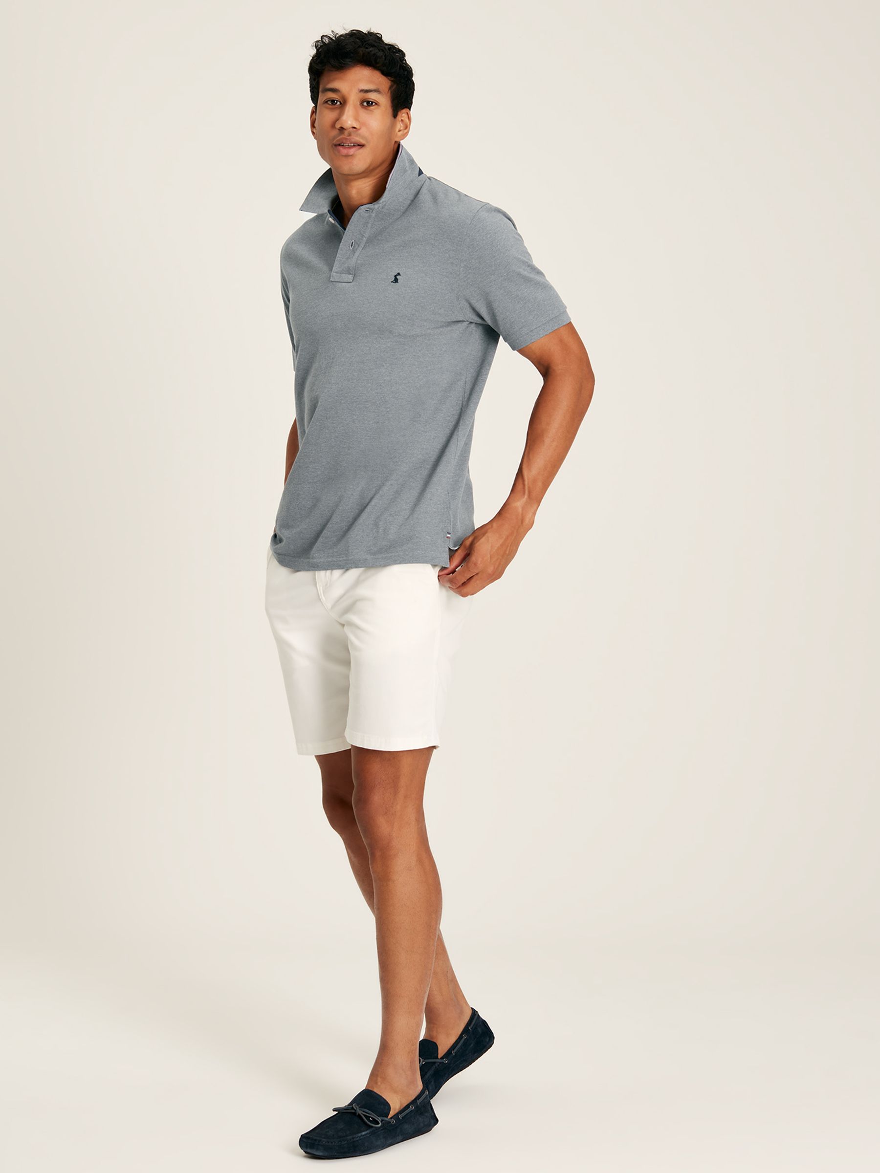 Woody Grey Cotton Polo Shirt - Image 3 of 6