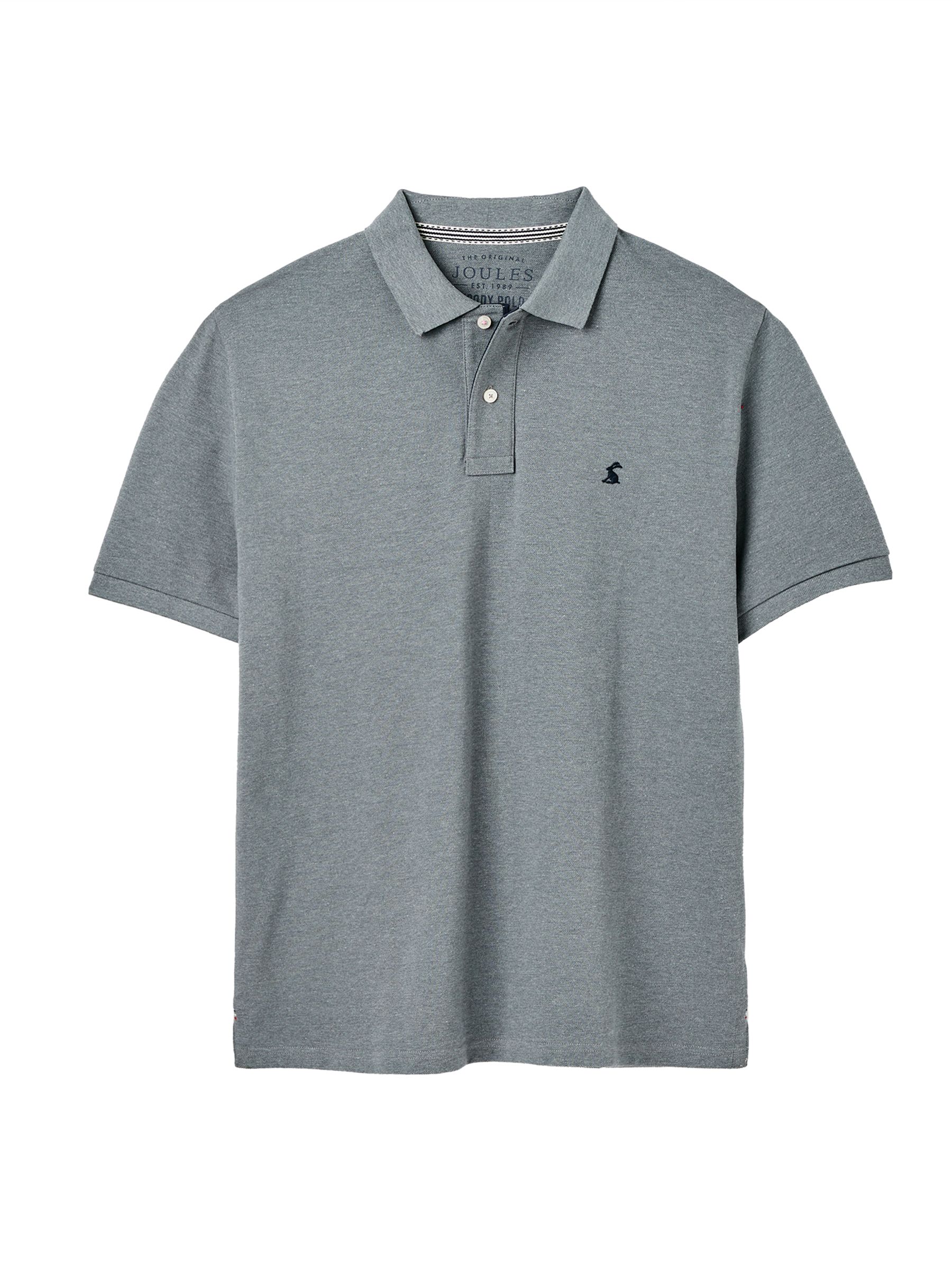 Woody Grey Cotton Polo Shirt - Image 7 of 10