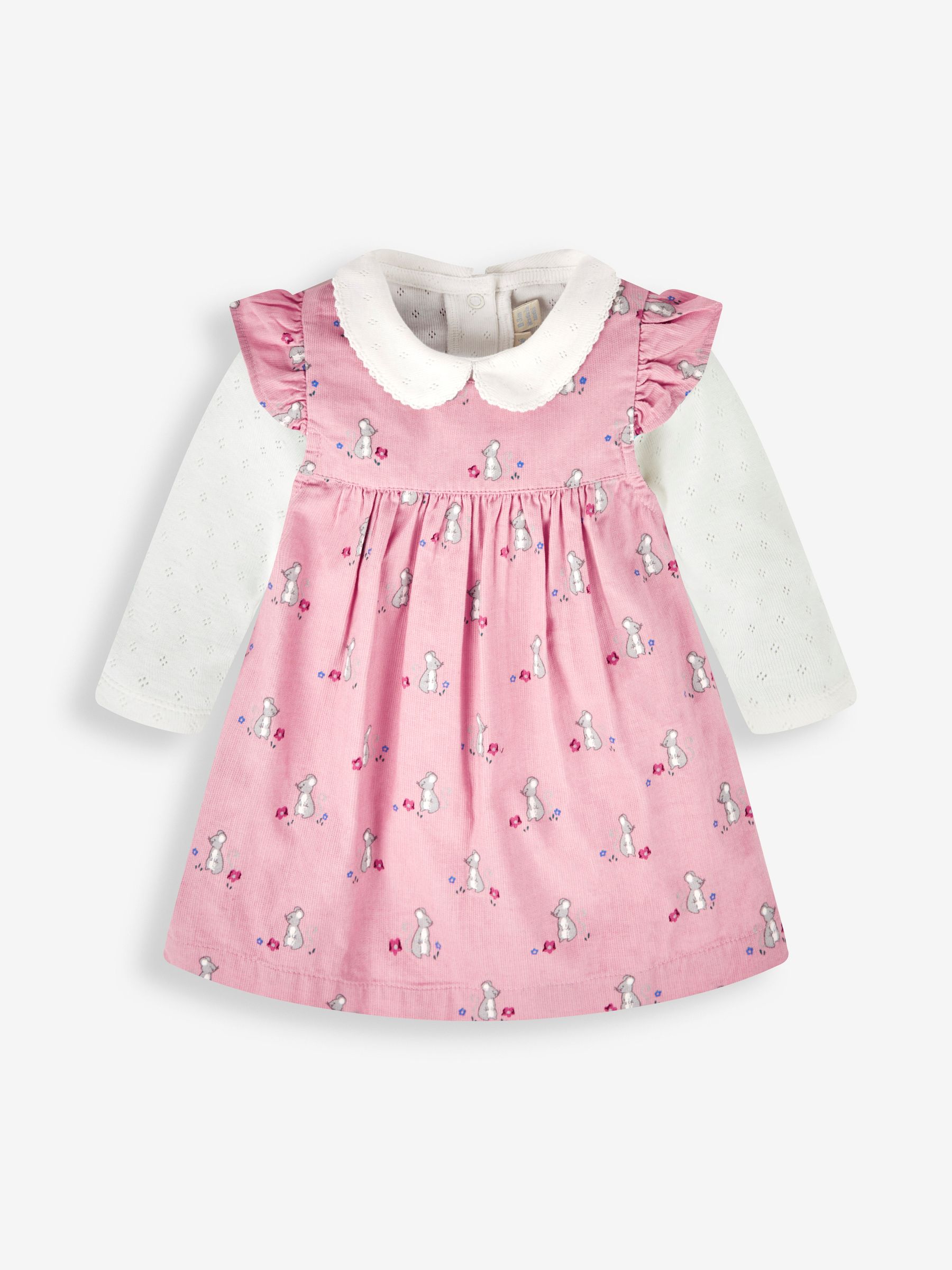 Pink Mouse Girls' 2-Piece Cord Baby Dress & Body Set - Image 1 of 3