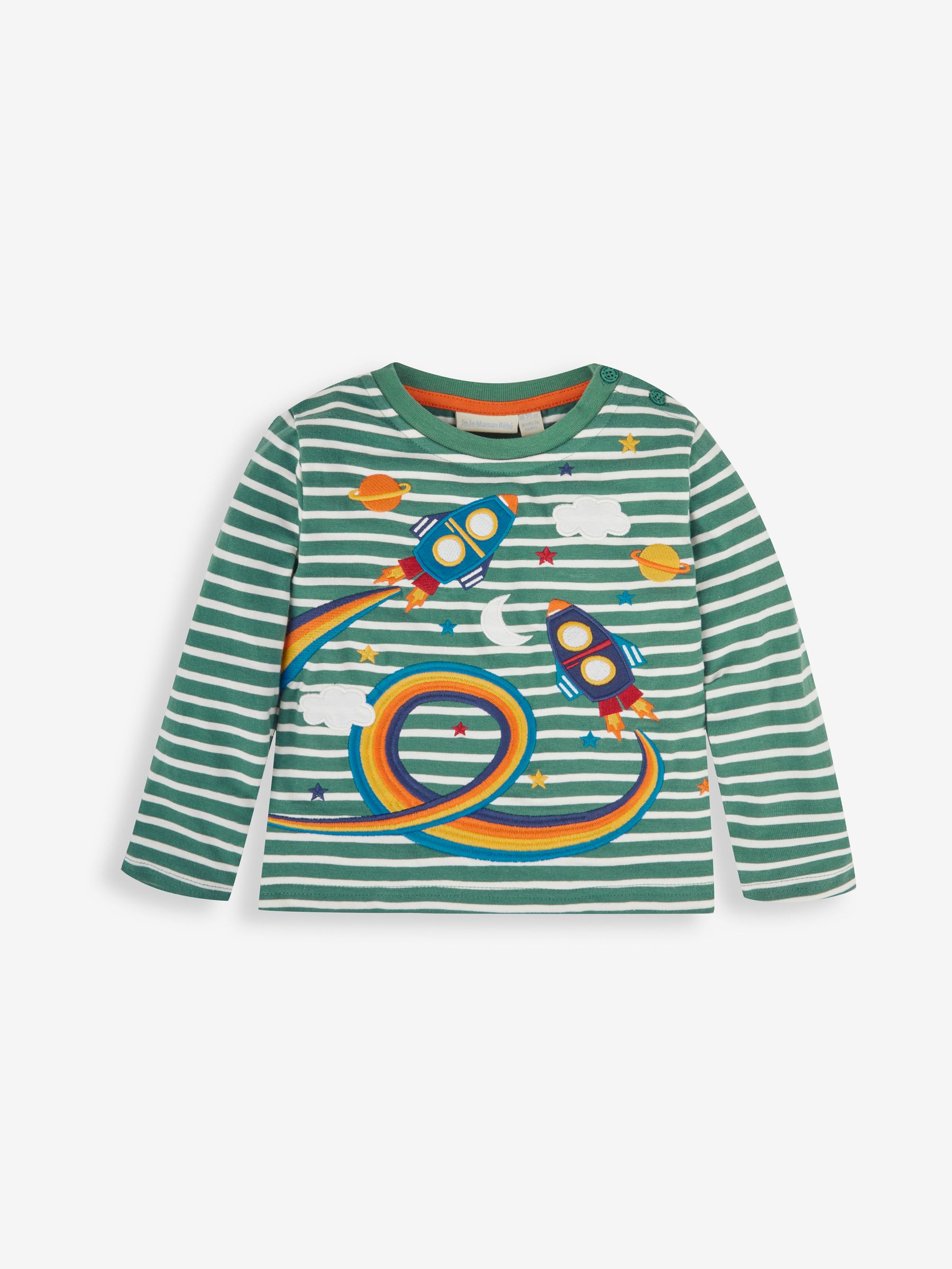 Green Boys' Rocket Appliqué Top - Image 1 of 2