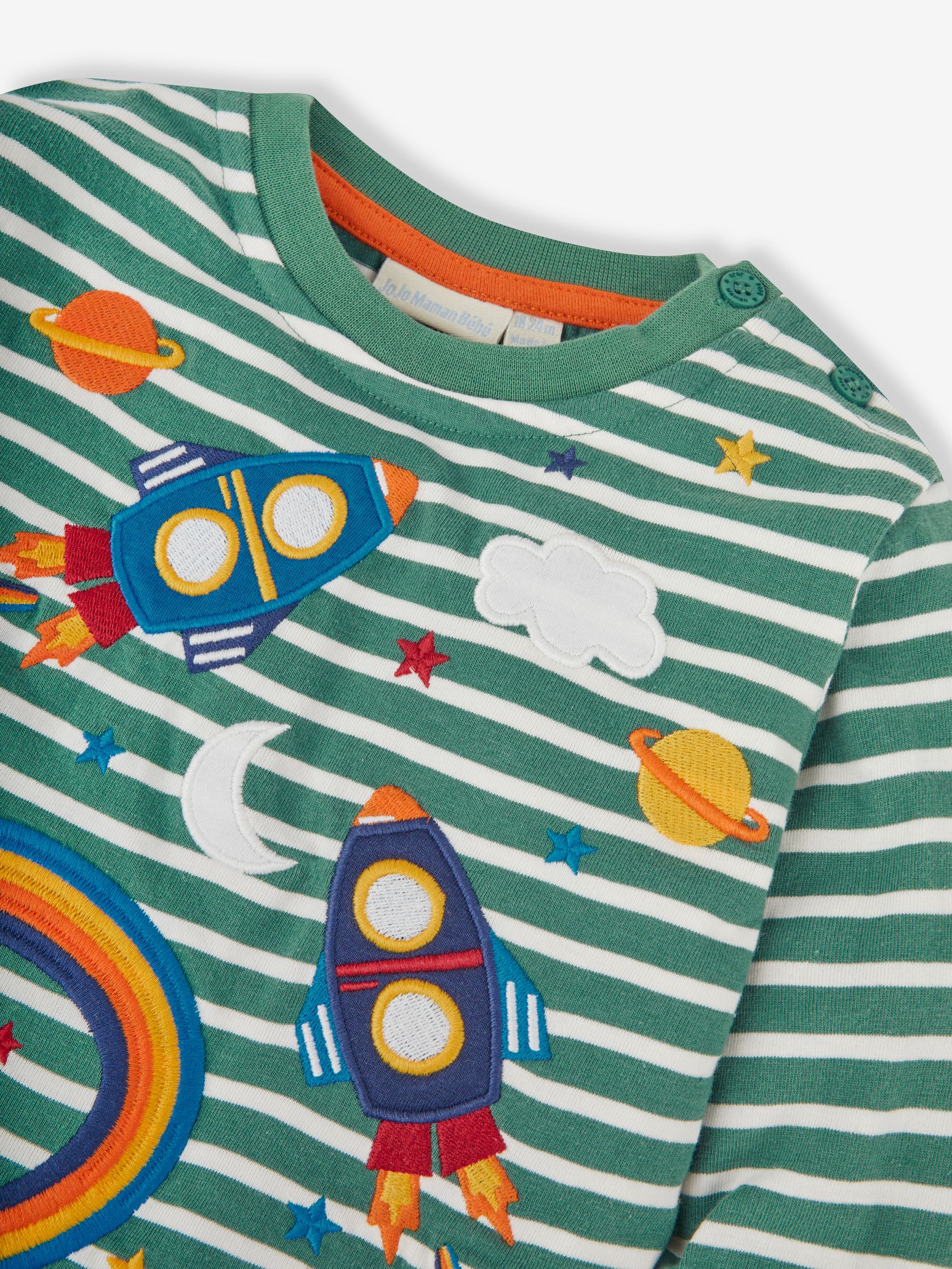 Green Boys' Rocket Appliqué Top - Image 2 of 2
