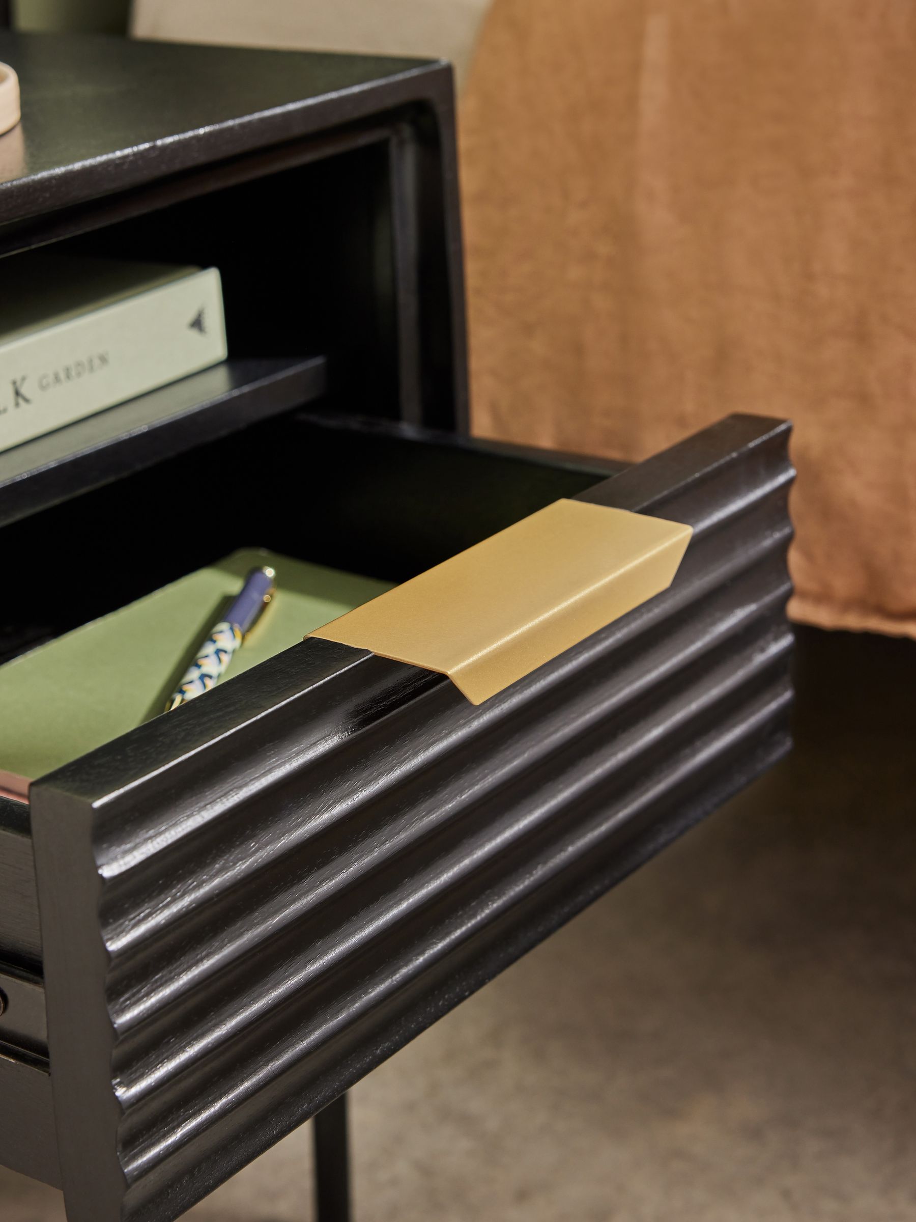 Grey Haines Bedside Table - Image 4 of 8