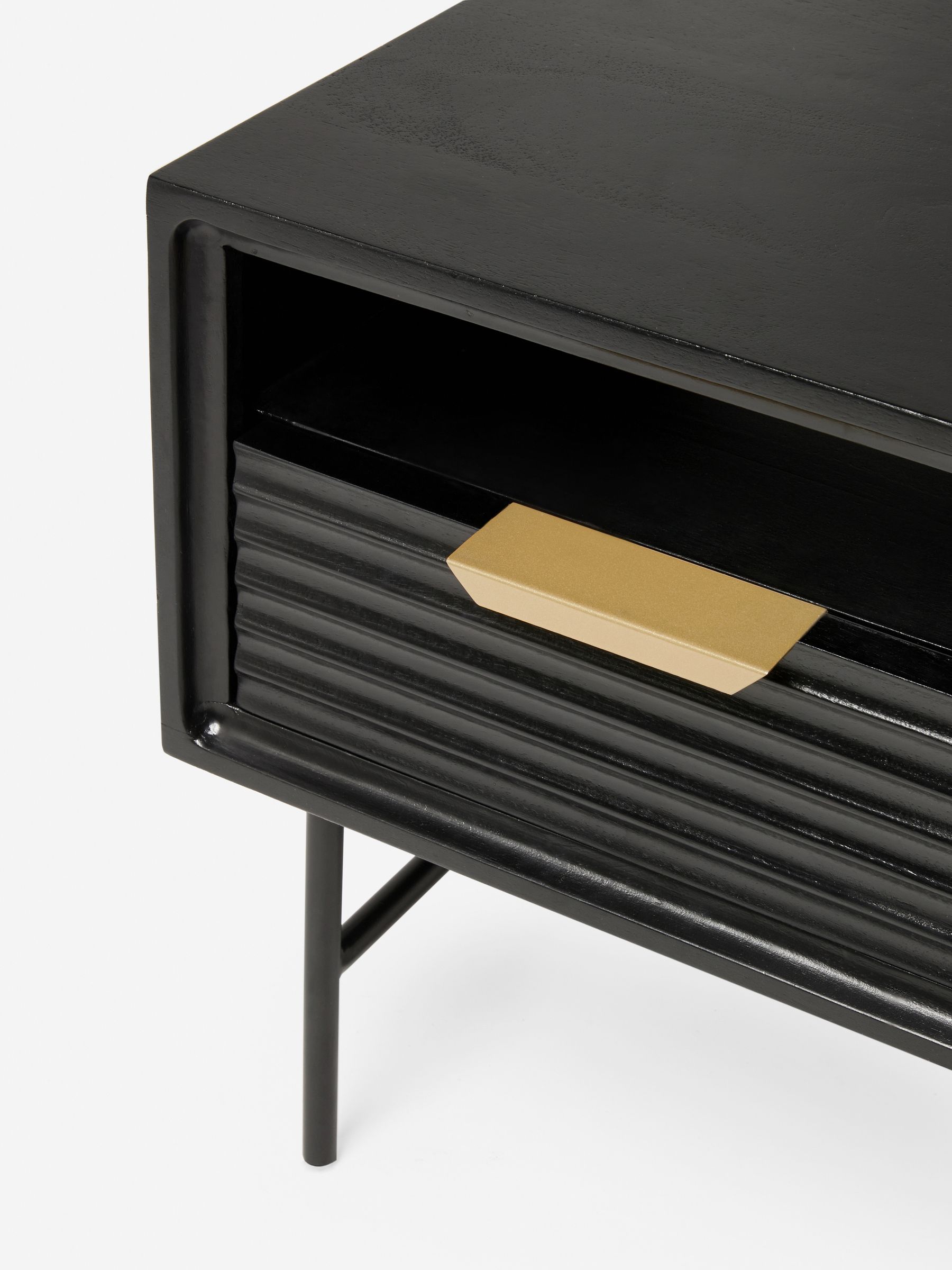 Grey Haines Bedside Table - Image 8 of 8 Grey Haines Bedside Table - Image 8 of 8