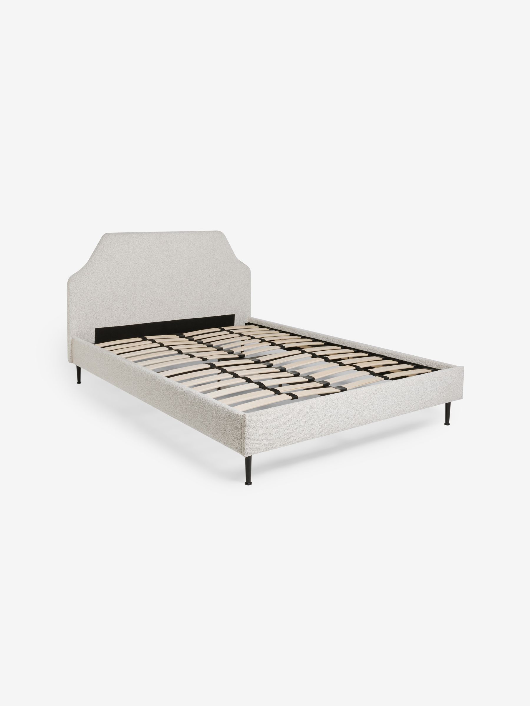 Montie Bed Bed in White Boucle - Image 4 of 5