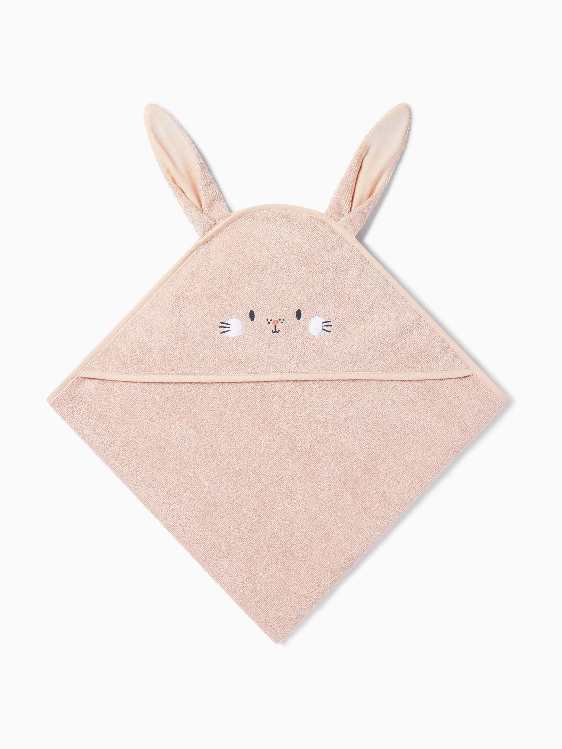 MORI Pink Bunny Supersoft Hooded Towel - Image 5 of 5