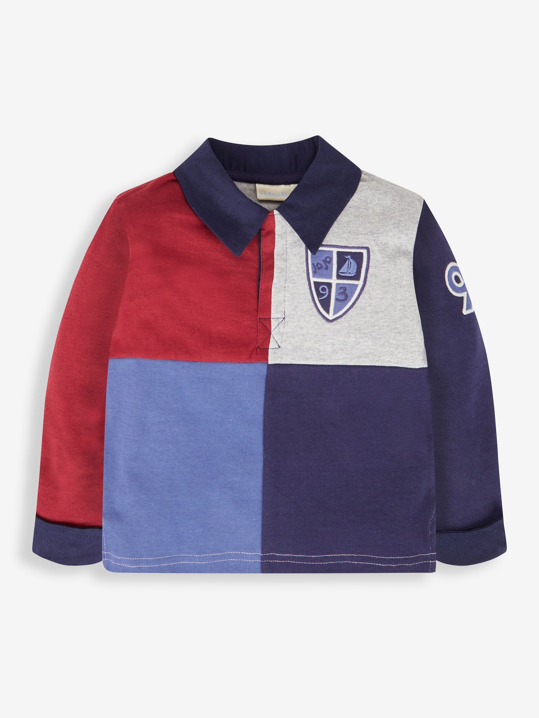 Navy Boys' Harlequin Rugby Top - Image 1 of 4
