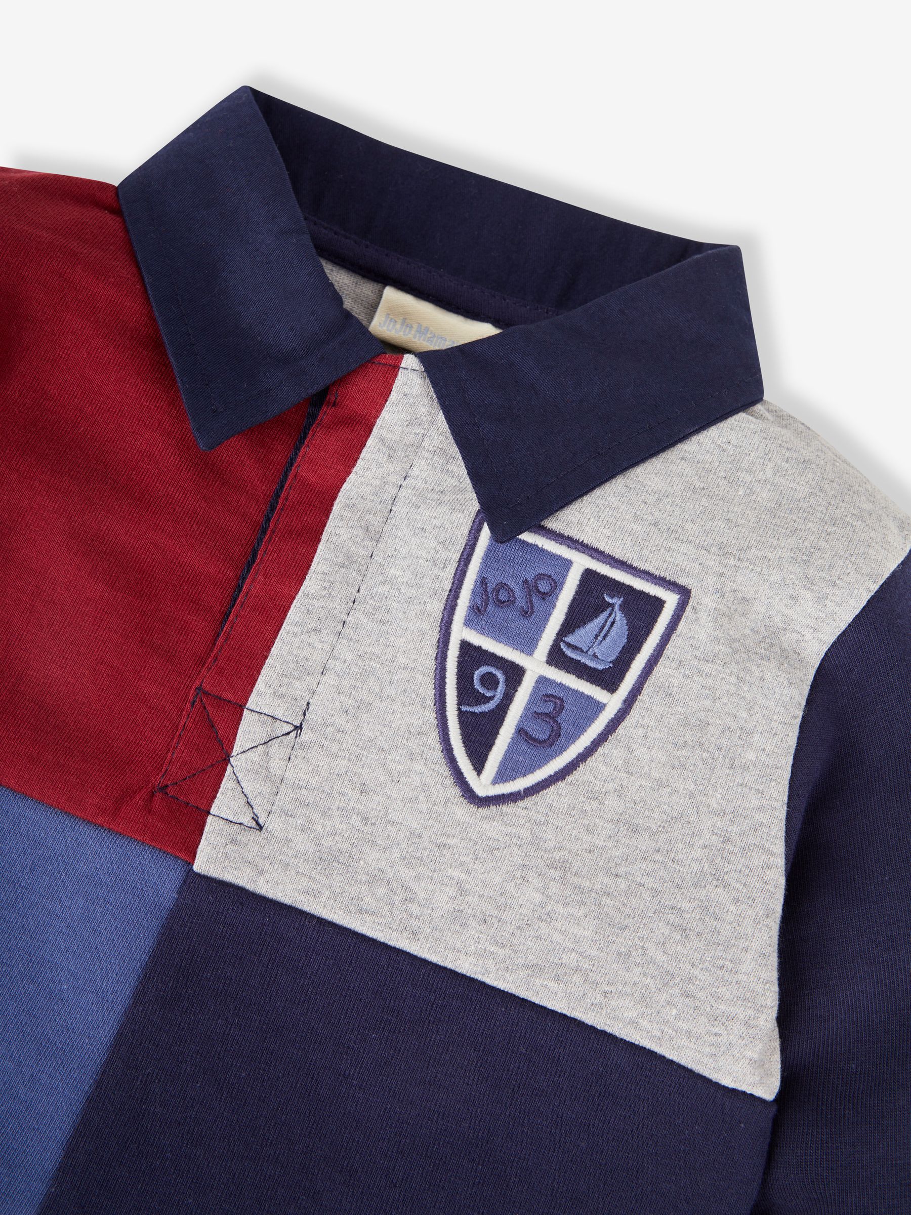 Navy Boys' Harlequin Rugby Top - Image 2 of 4