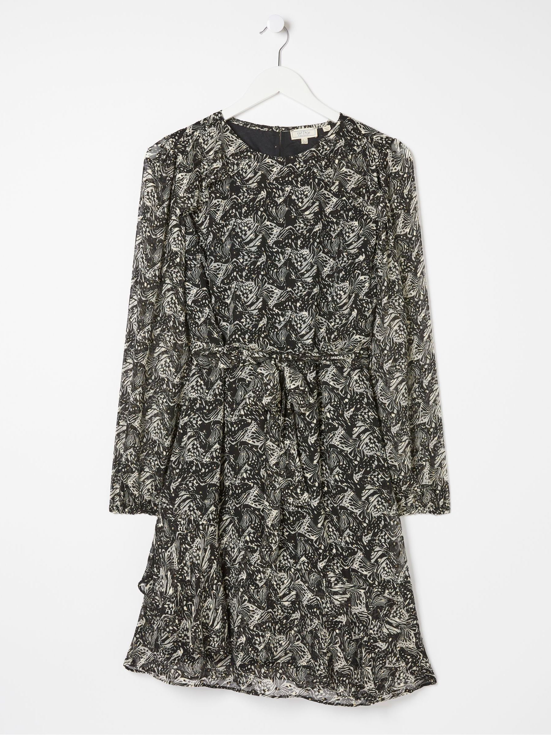 Black Charlotte Abstract Butterfly Dress - Image 7 of 7
