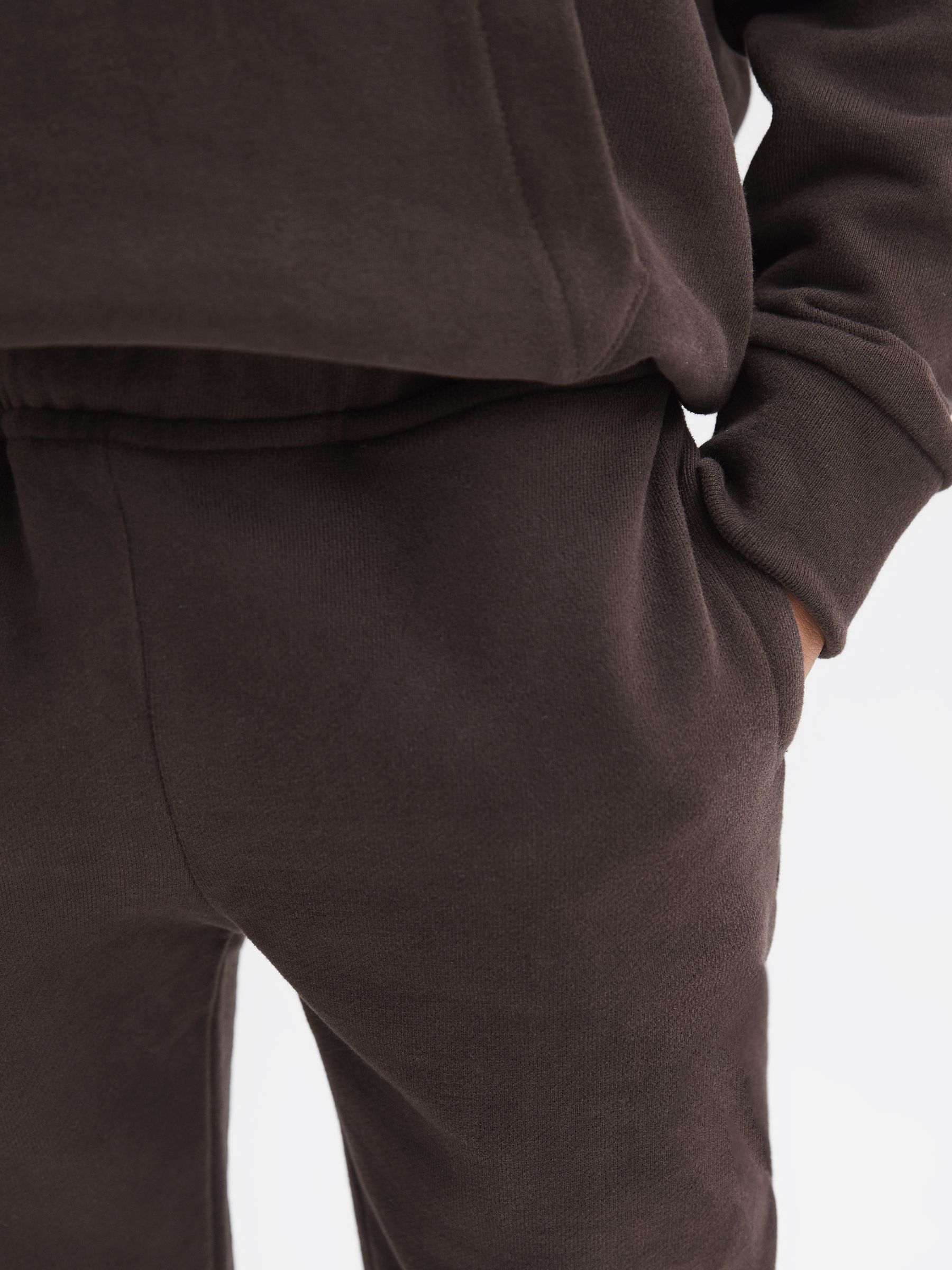 Junior Garment Dye Jersey Joggers in Chocolate - Image 4 of 6